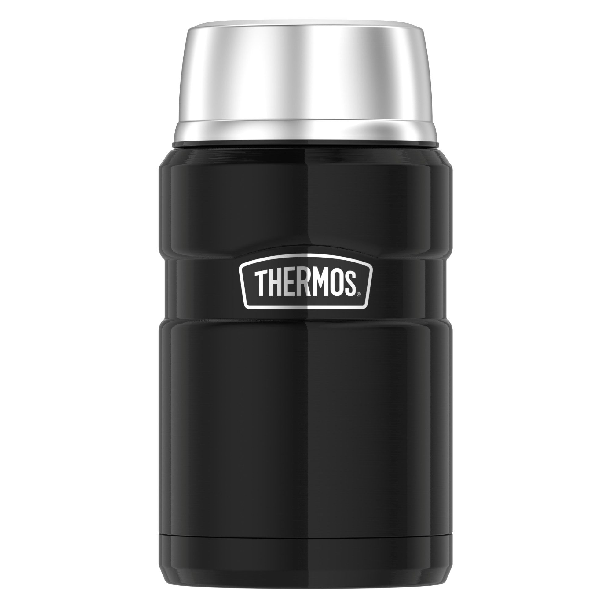 THERMOS Thermobehälter STAINLESS KING, Thermobehälter für Essen, spülmaschinenfest, Edelstahl, Kunststoff, Silikon, (1-tlg), 0,71l, 14h heiß & 24h kalt, dichter Drehverschluss