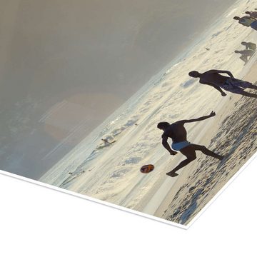 Posterlounge Poster Alex Robinson, Fußball am Strand von Ipanema, Brasilien, Wohnzimmer Maritim Fotografie
