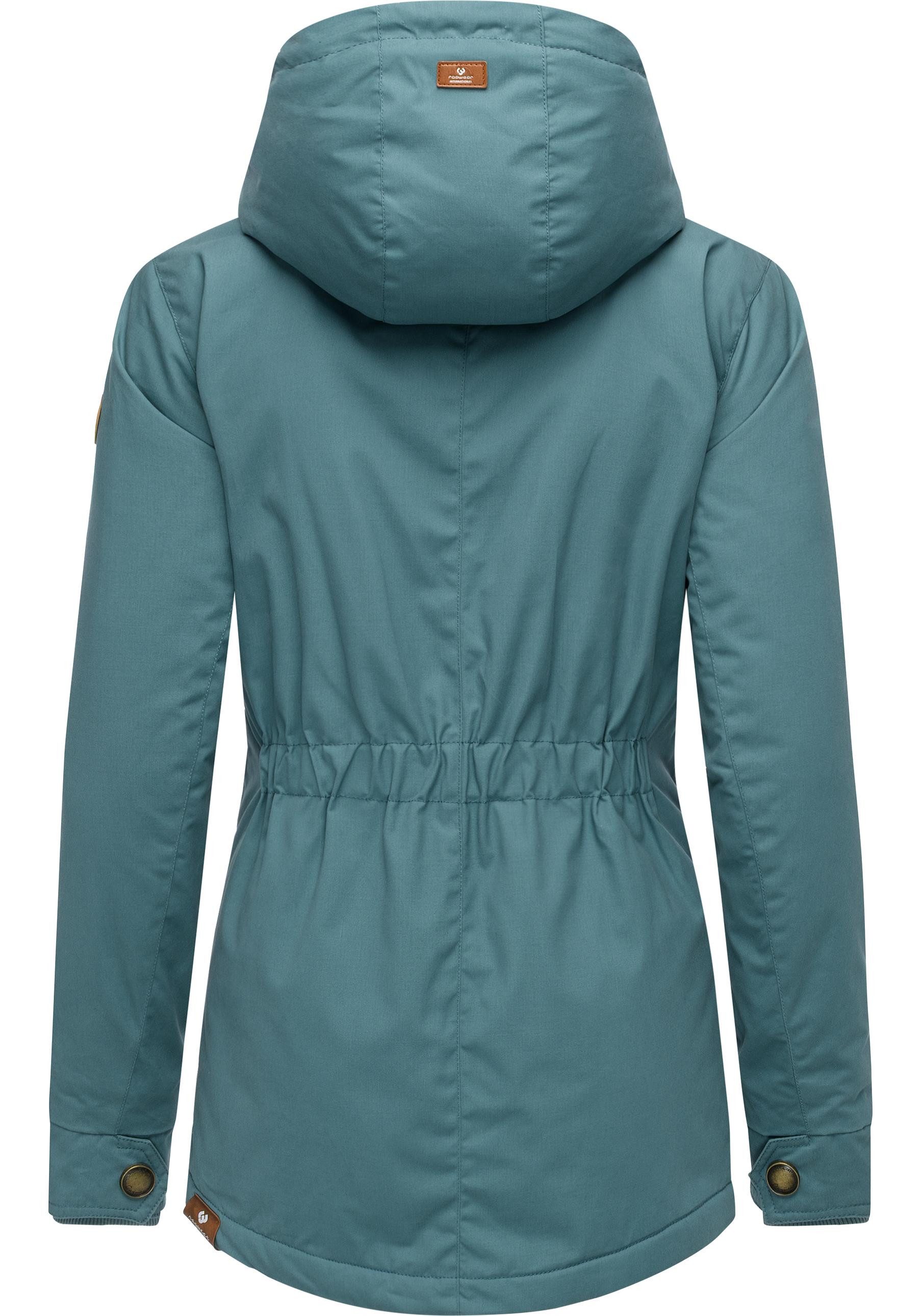 Ragwear Winterjacke Monade Damen Winterparka mit Kapuze und m. Fleece gefüttert – Bild 3 von 5
