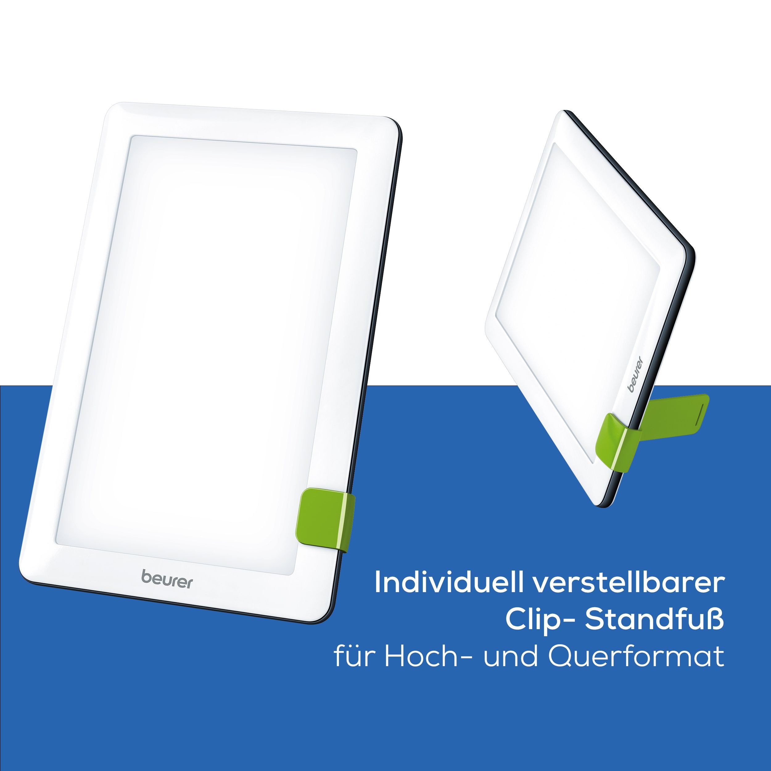 BEURER Tageslichtlampe TL 30 für mehr Wohlbefinden in sonnenarmen Monaten, LED fest integriert, Praktisches Tablet-Format, bei Energie- und Antriebslosigkeit