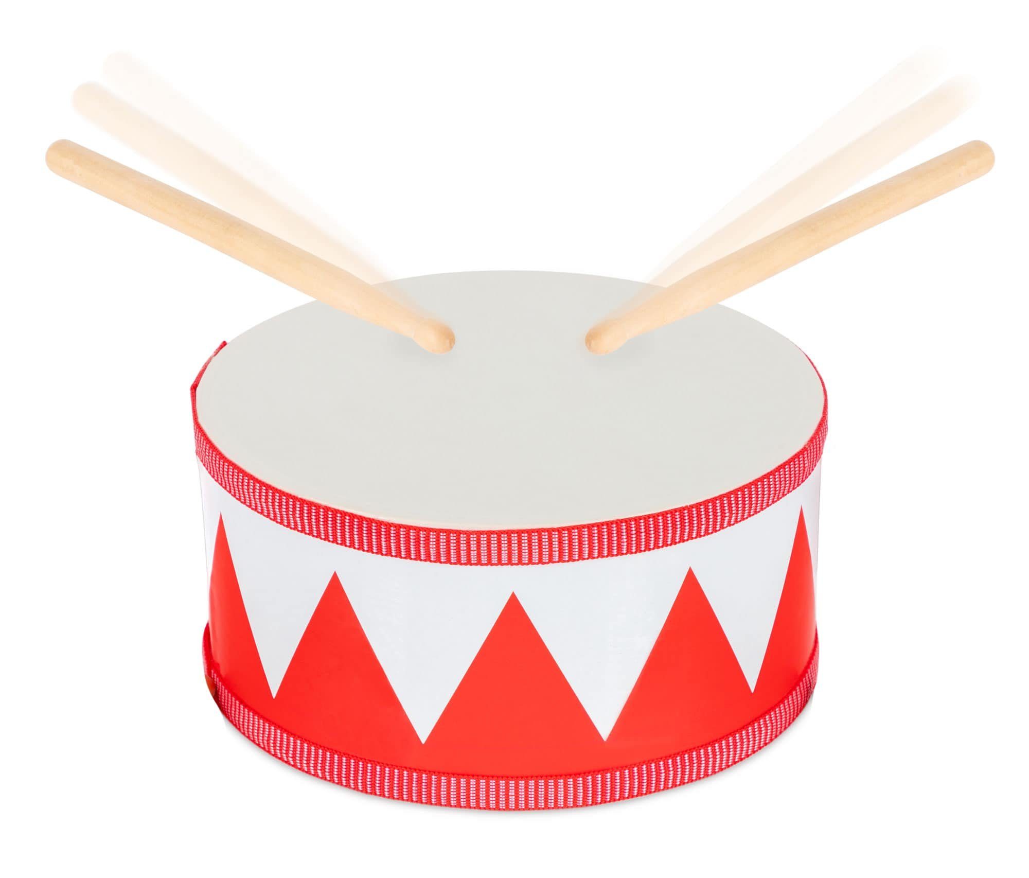 Classic Cantabile Trommel Kindertrommel aus Holz,Inkl. Drumsticks & Umhängegurt, 3-St., Trommel für Kinder – Bild 2 von 5