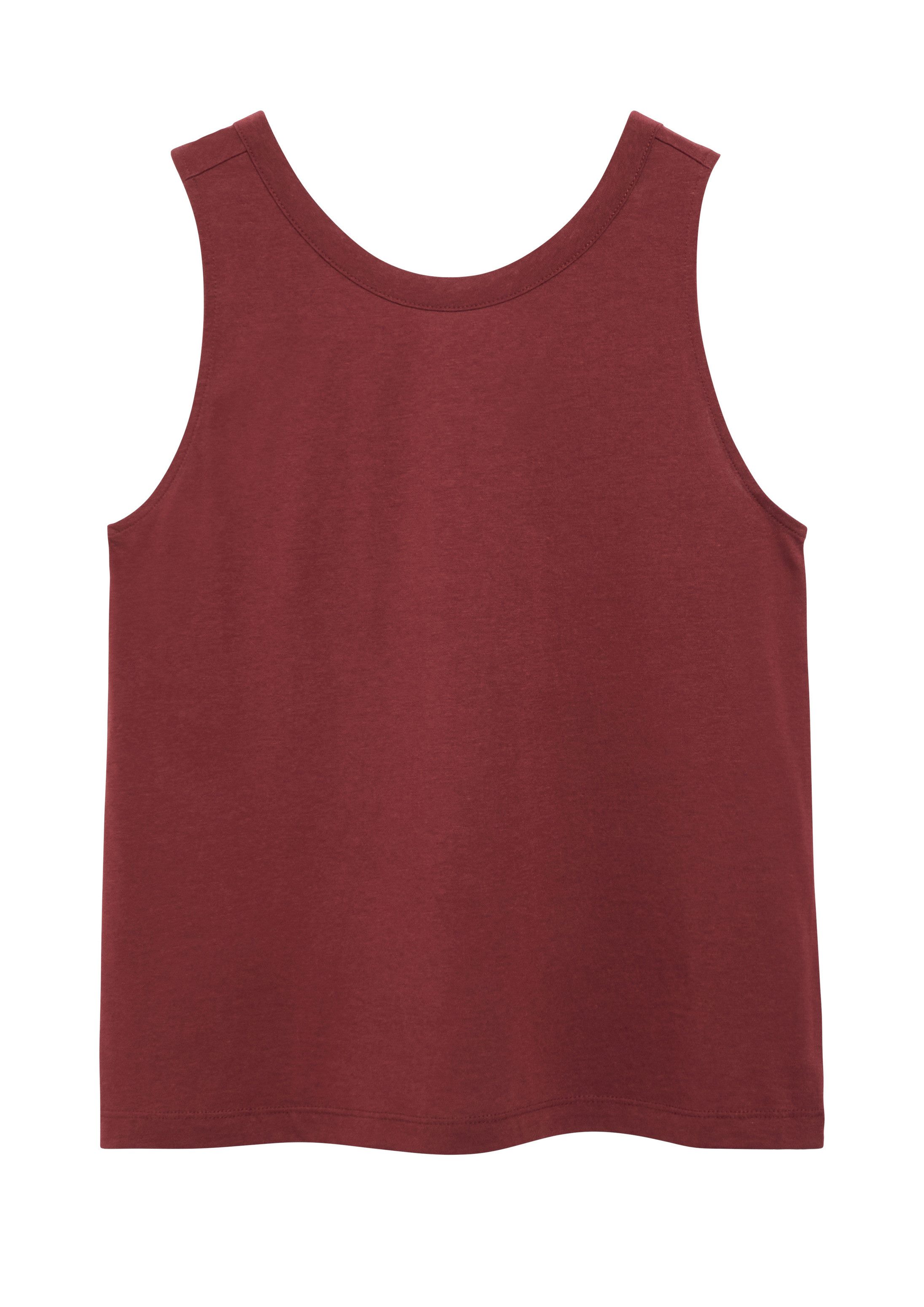s.Oliver Muscleshirt T-Shirt Jersey-Top mit Rundhalsausschnitt und Rückendetail