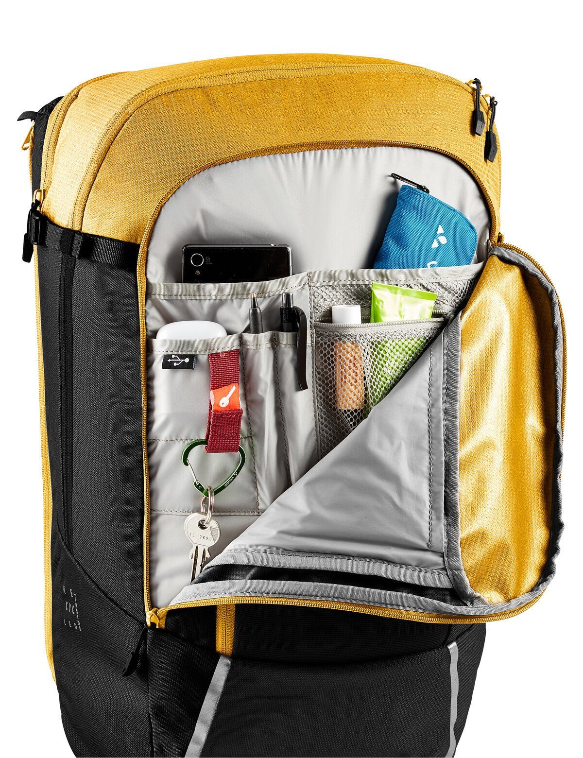 VAUDE Gepäckträgertasche Cycle 28 II (1-tlg., 1), 2in1 Rucksack Fahrradtasche