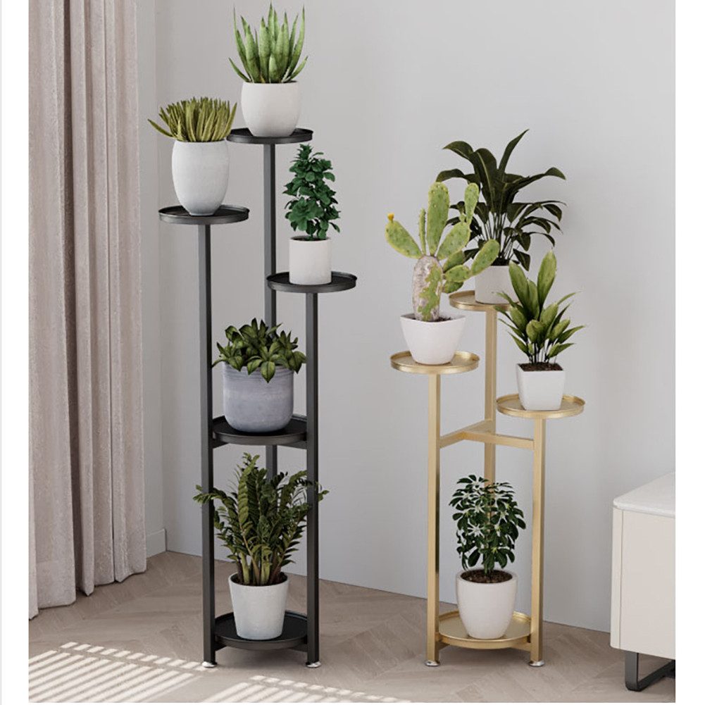 GarveeMore Blumenständer 80/100/120 Pflanze Stand MultiLayer Pflanzenständer Mit AntiRutschFüße, Eck-Pflanzenständer Gestufte Pflanzenständer Regal für Home Off – Bild 4 von 5