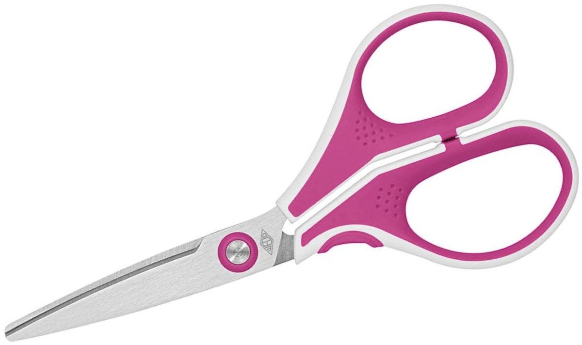 WEDO Papierscheren Schere Cut-it Edelstahl 13 cm pink.