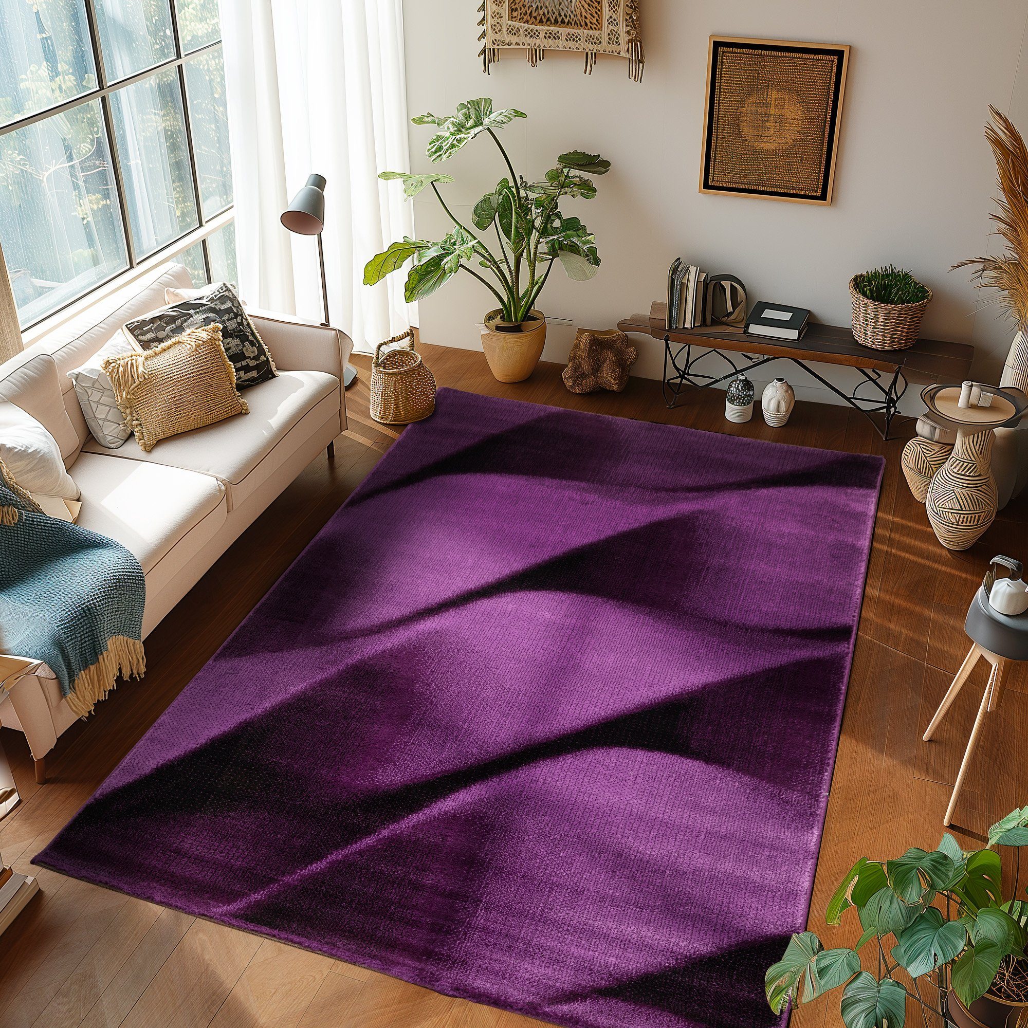 SIMPEX24 Designteppich Abstrakt Wellen Design, Rechteckig, günstig online kaufen