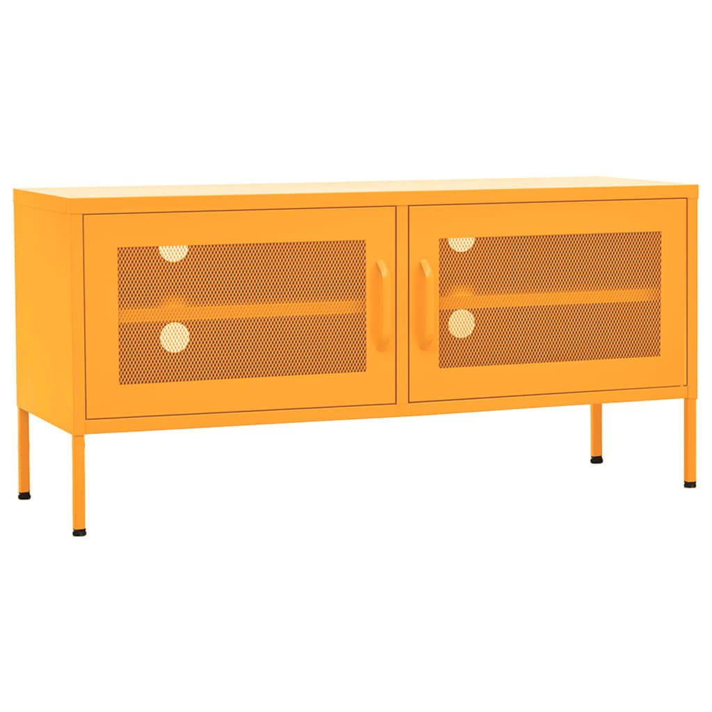 vidaXL TV-Schrank TV-Schrank Senfgelb 105x35x50 cm Stahl (1-St)