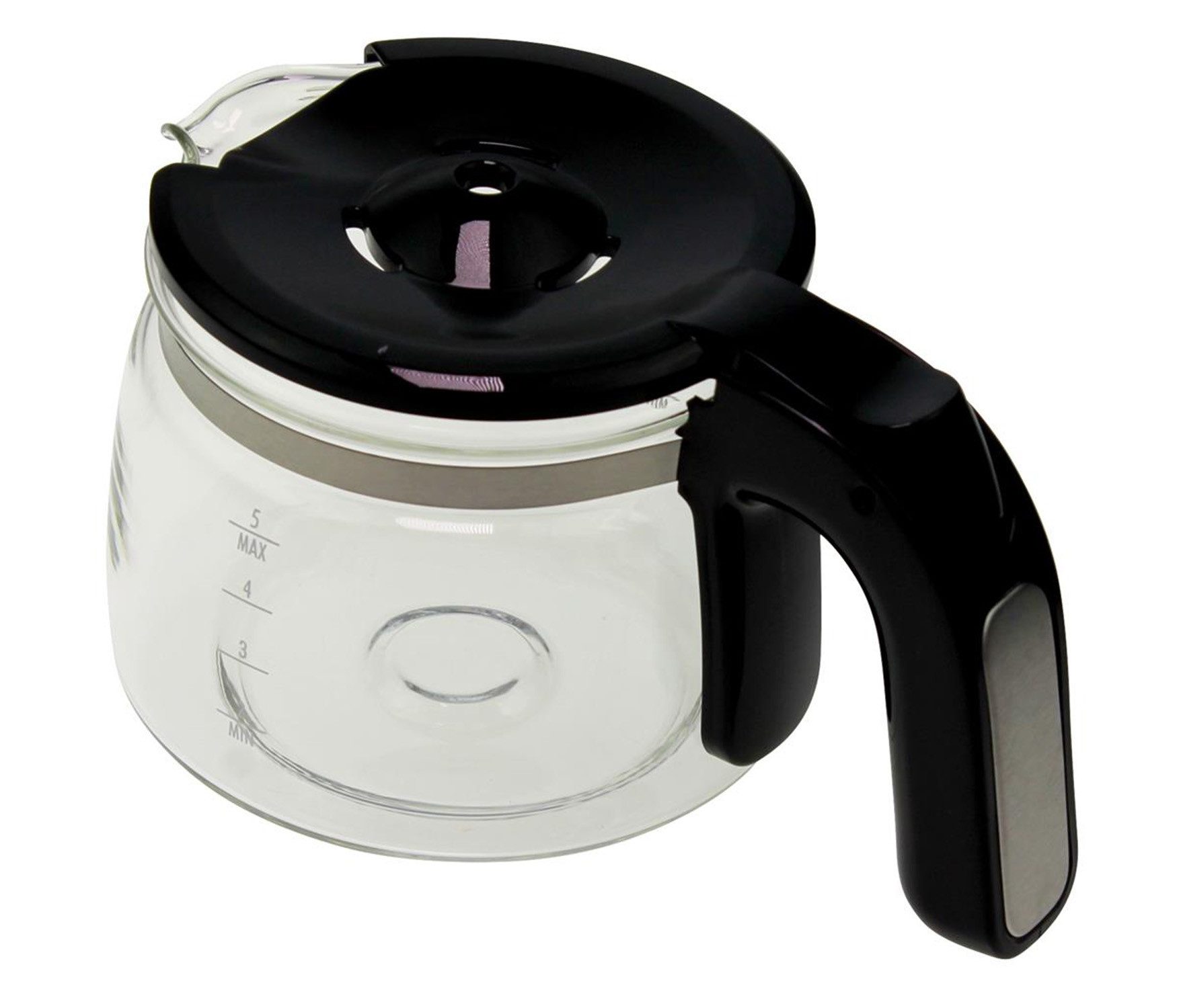 De'Longhi Kaffeekanne DeLonghi HZ1000 Glaskanne schwarz für ICM14011 Kaffeemaschine