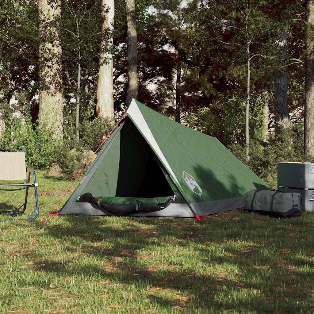vidaXL Kuppelzelt Campingzelt 2 Personen Grün günstig online kaufen