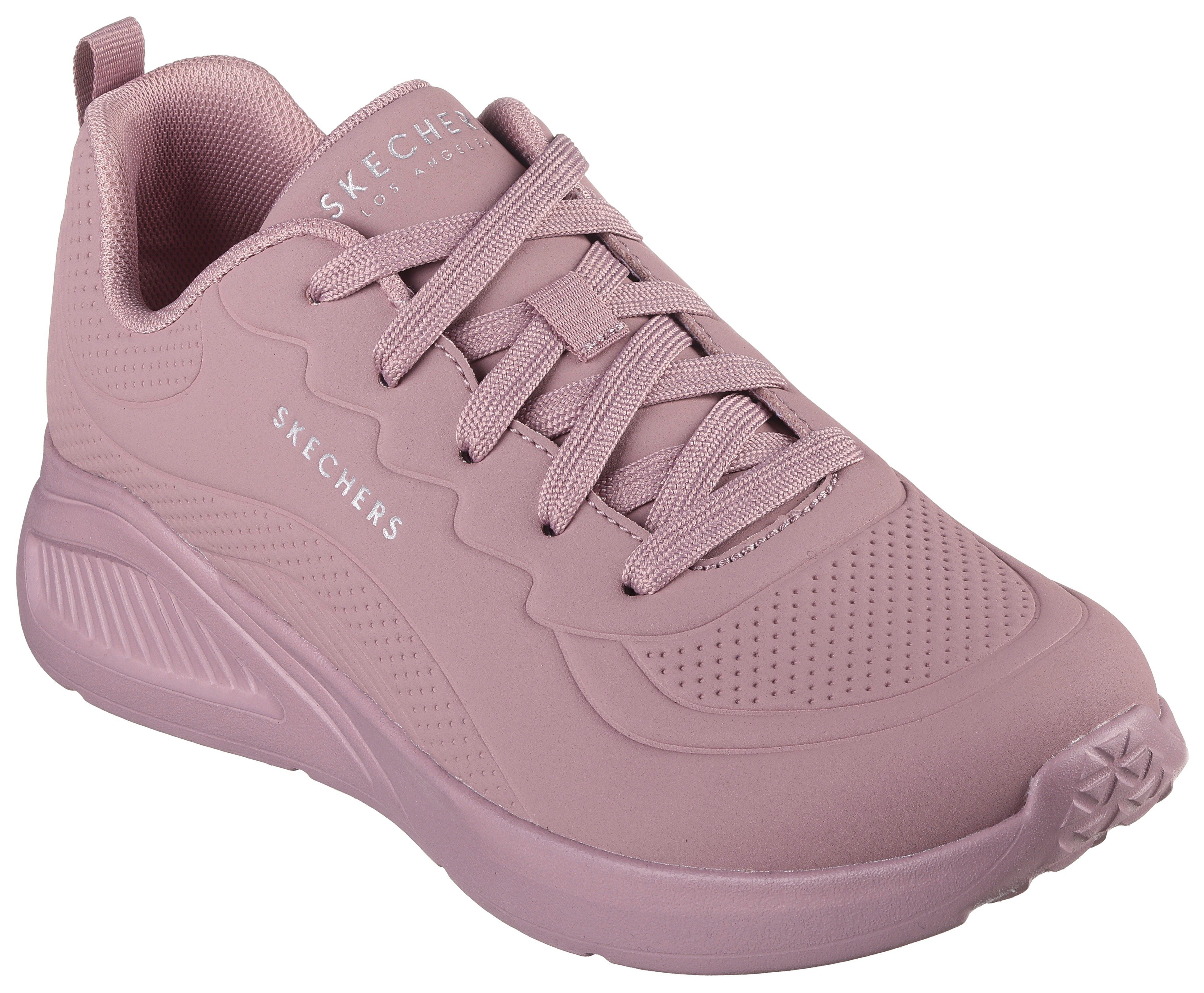 Sneaker LITE- UNO monochromen mauve im Look Skechers