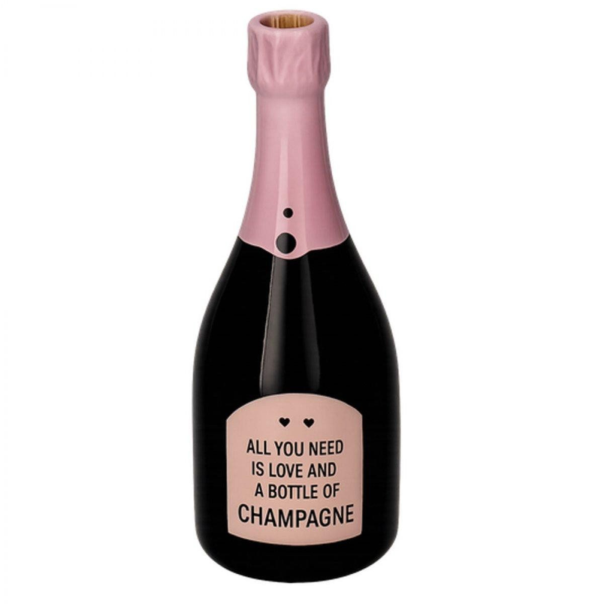 Giftcompany Dekovase Vase Mignon Champagnerflasche All you Need günstig online kaufen