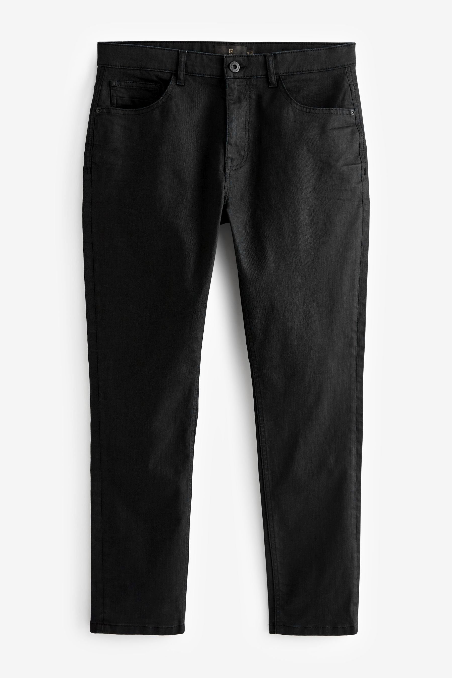 Next Slim-fit-Jeans Premium-Jeans aus schwerem Stoff Slim Fit (1-tlg) Black Coated