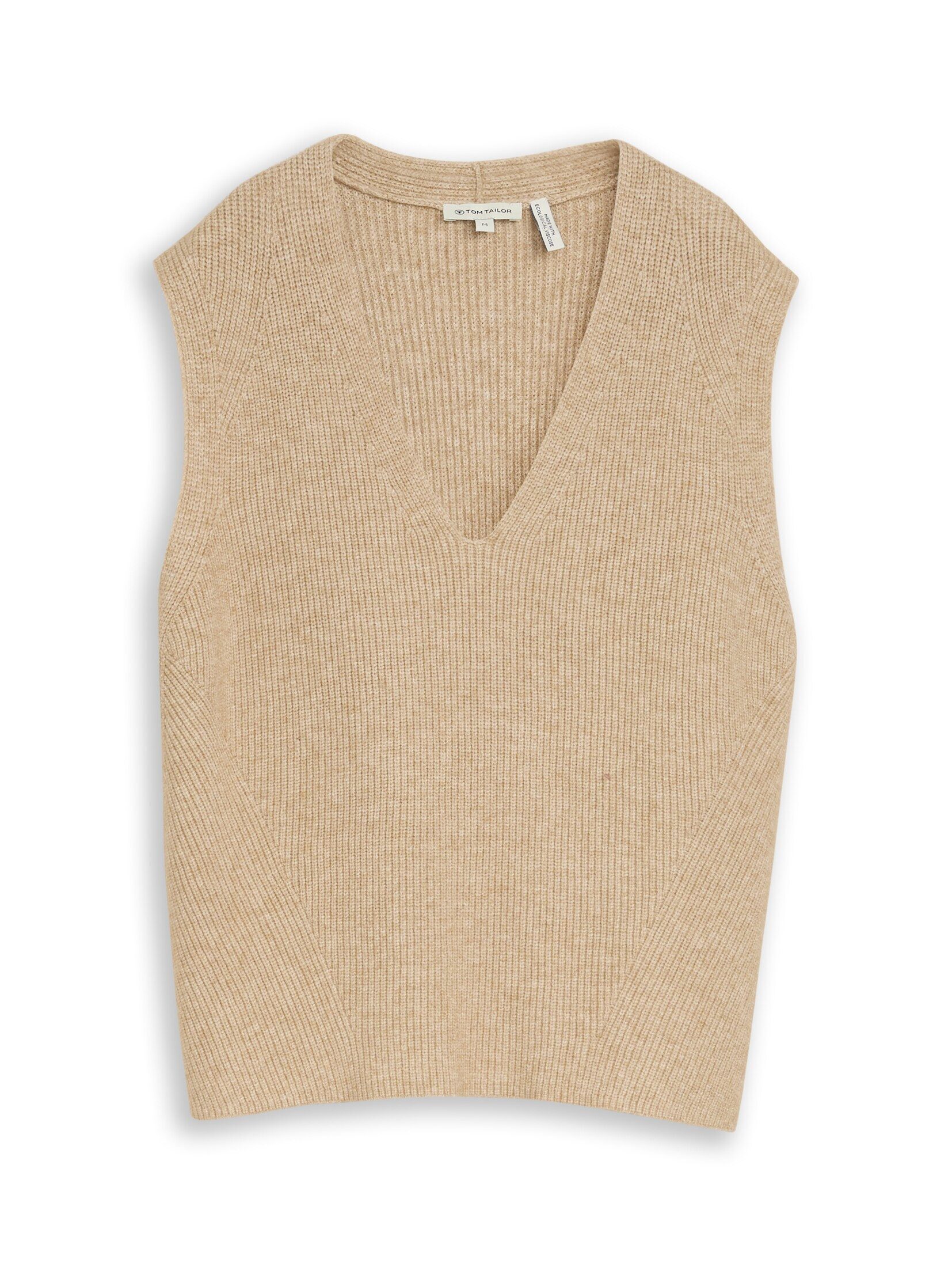 TOM TAILOR Strickpullover Pullover & Strickjacken Pullunder mit V-Ausschnitt
