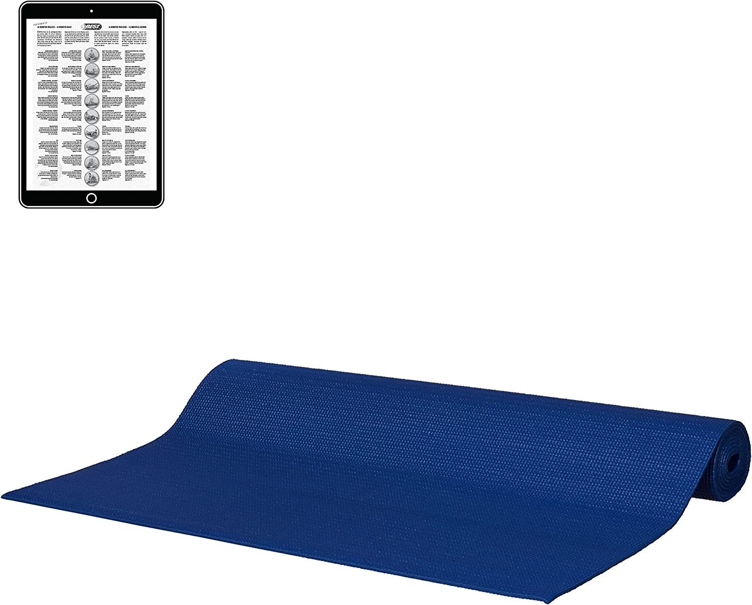 Best Sporting Hochsprungmatte Pilatesmatte 173 x 61 x 0,3cm - Kompakte Größe, Kompakte Yogamatte für unterwegs.