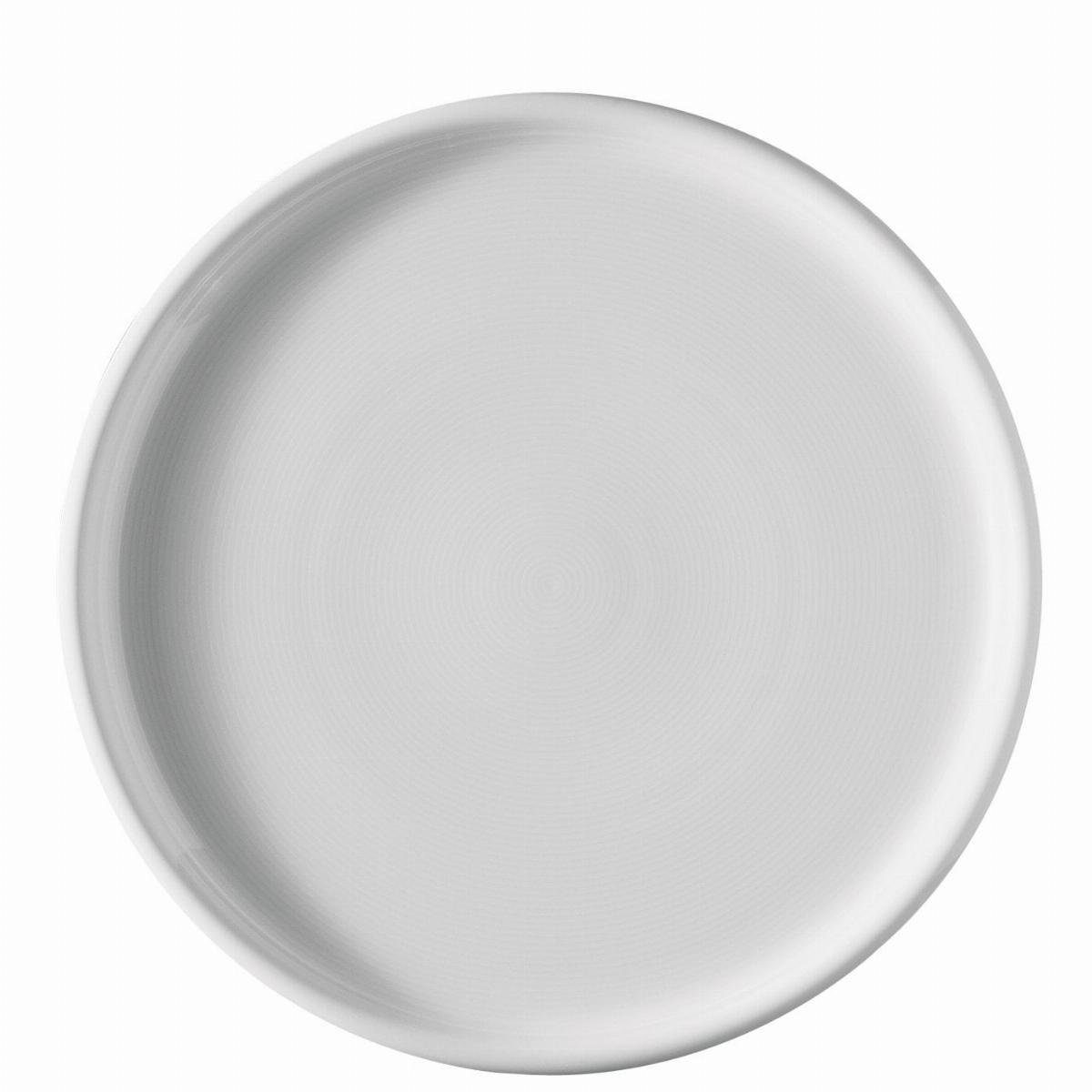 Thomas Porzellan Servierplatte / 32 Pizzateller - 2 cm Stück - TREND Weiß Tortenplatte