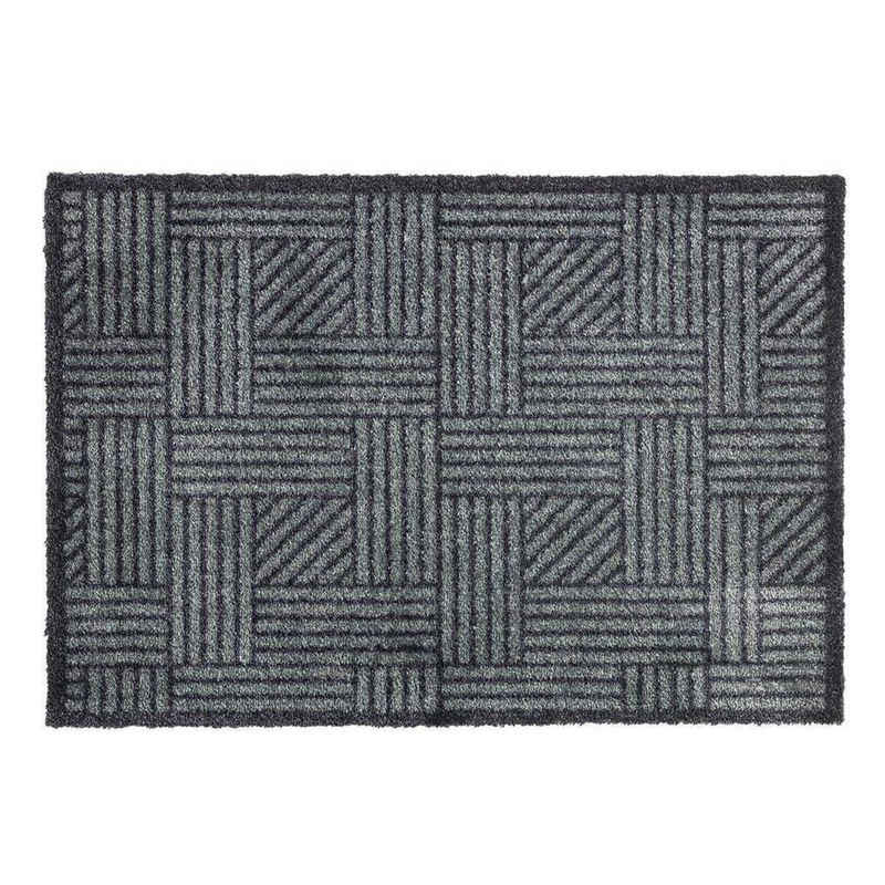 Fußmatte MANHATTEN Fußmatte, SCHÖNER WOHNEN-Kollektion, Rechteckig, Höhe: 7 mm, 50 x 70 cm in Hellgrau