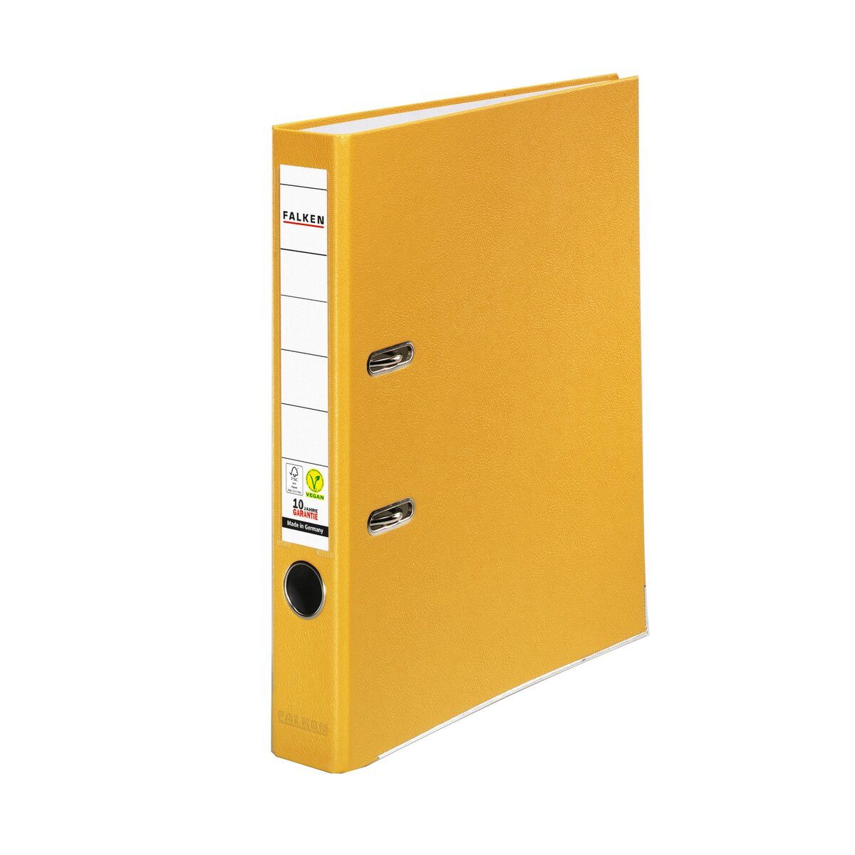 Falken Aktenordner Ordner PP-Color A4 50mm vegan gelb
