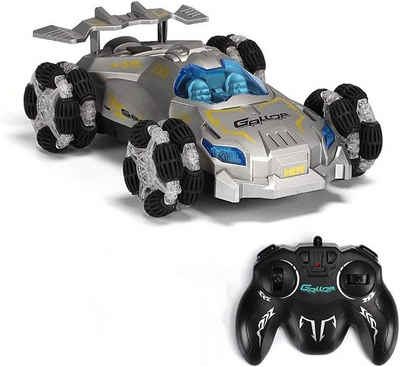 autolock Spielzeug-Auto Ferngesteuertes Auto,4WD 2.4 GHz RC Stunt Car,360° Offroad Auto, mit Musik,Sprühnebel und Licht Fahrzeug,Jungen-Spielzeugauto
