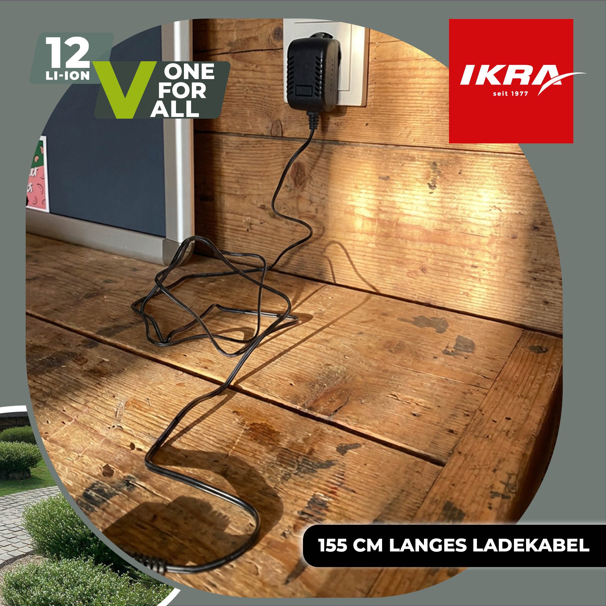 ikra GmbH Ladegerät 12 V Batterie-Ladegerät (Ladespannung 12 V DC)