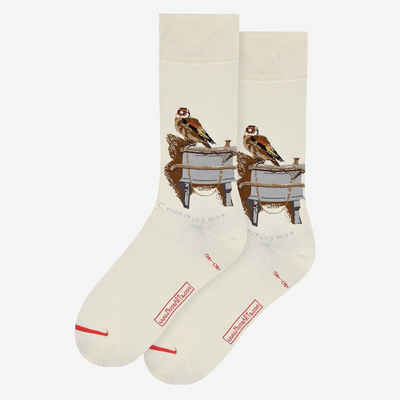 MuseARTa Freizeitsocken Musearta Socken der Distelfink (1 Paar, 1-Paar, 1 Paar)