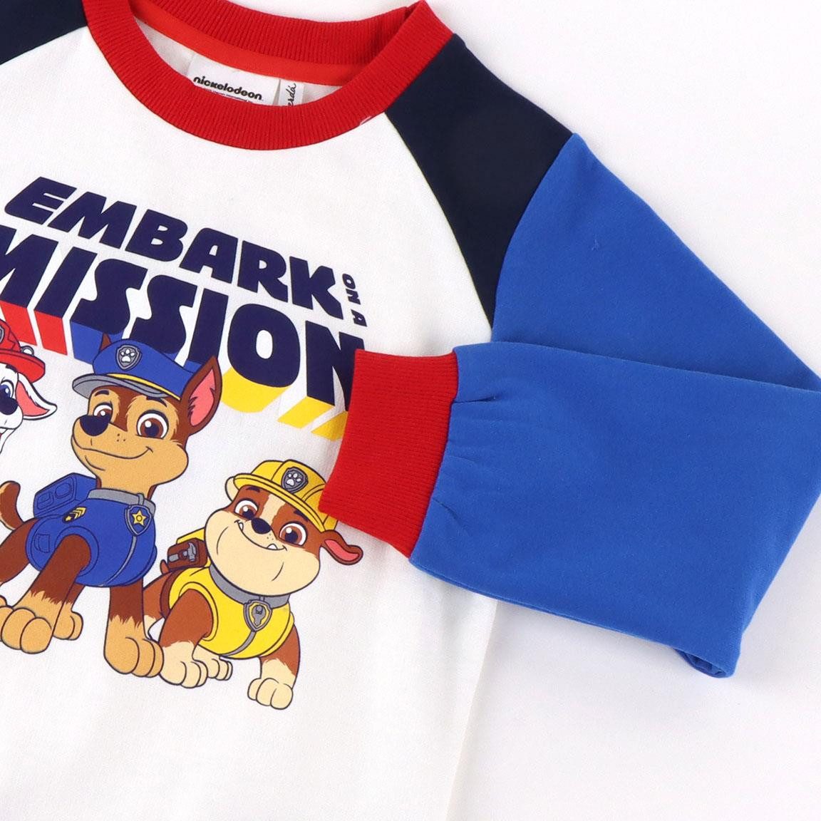 PAW PATROL Freizeitanzug PAW PATROL Trainingsanzug für Jungen, Weiß-Blau-Rot, Jogger