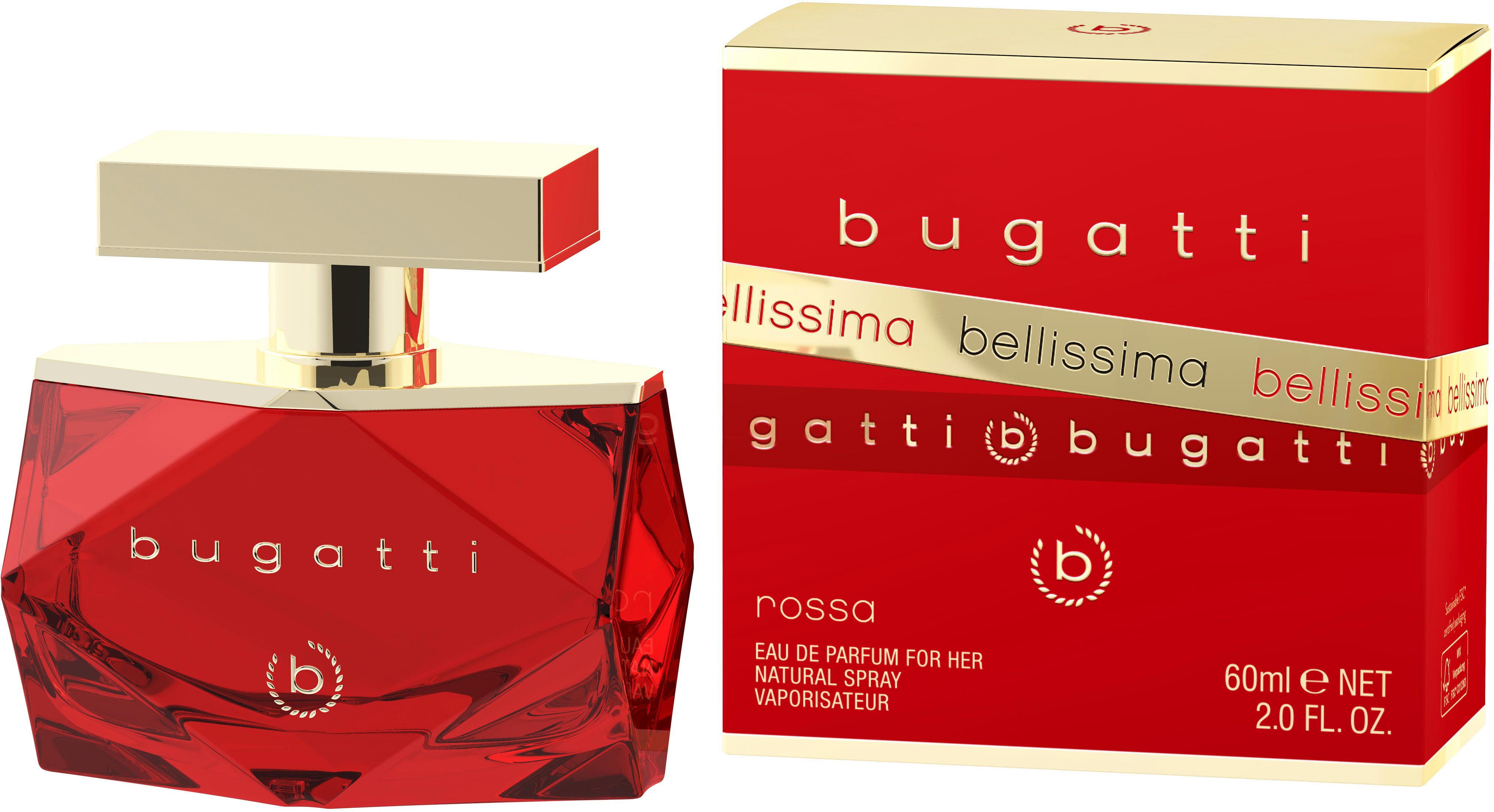bugatti Eau de Parfum BELLISSIMA ROSSA, EDP, 60ml