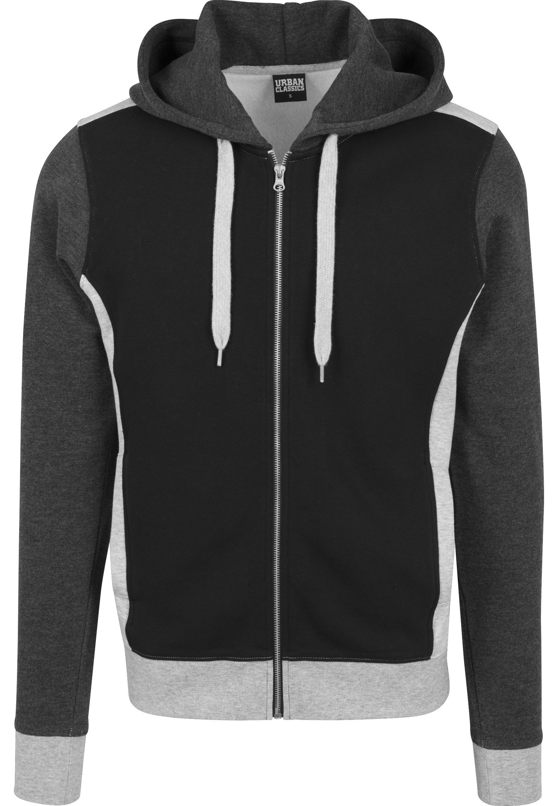 Sweatjacke Urban Classics Herren 3- Tone Sweat Zip Hoody
