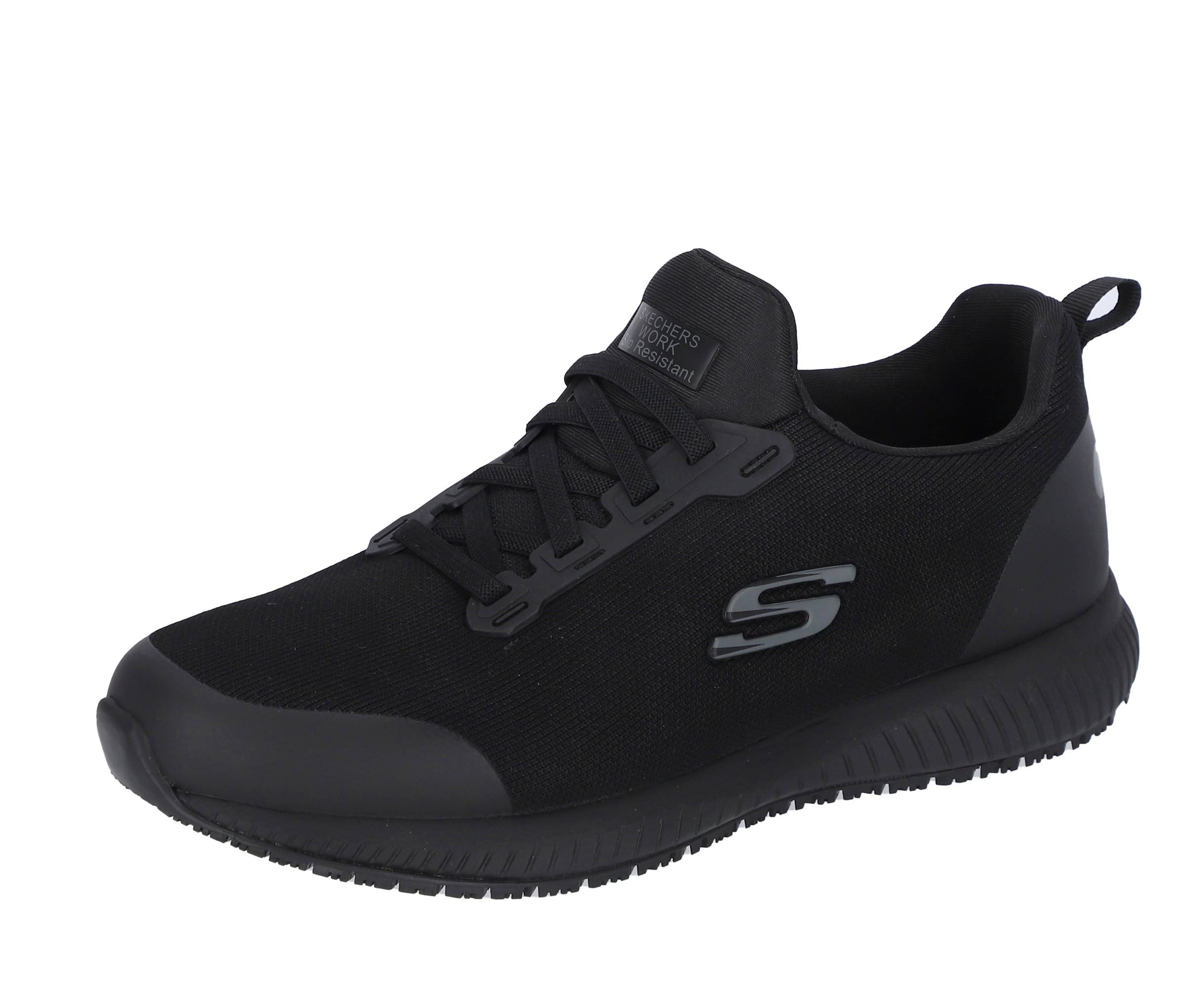 Skechers Arbeitsschuhe Herren SQUAD SR, Rutschhemmender Sneaker mit Memory Foam Arbeitsschuh Wasser- & schmutzabweisend - Relaxed Fit, mehr Platz für Komfort