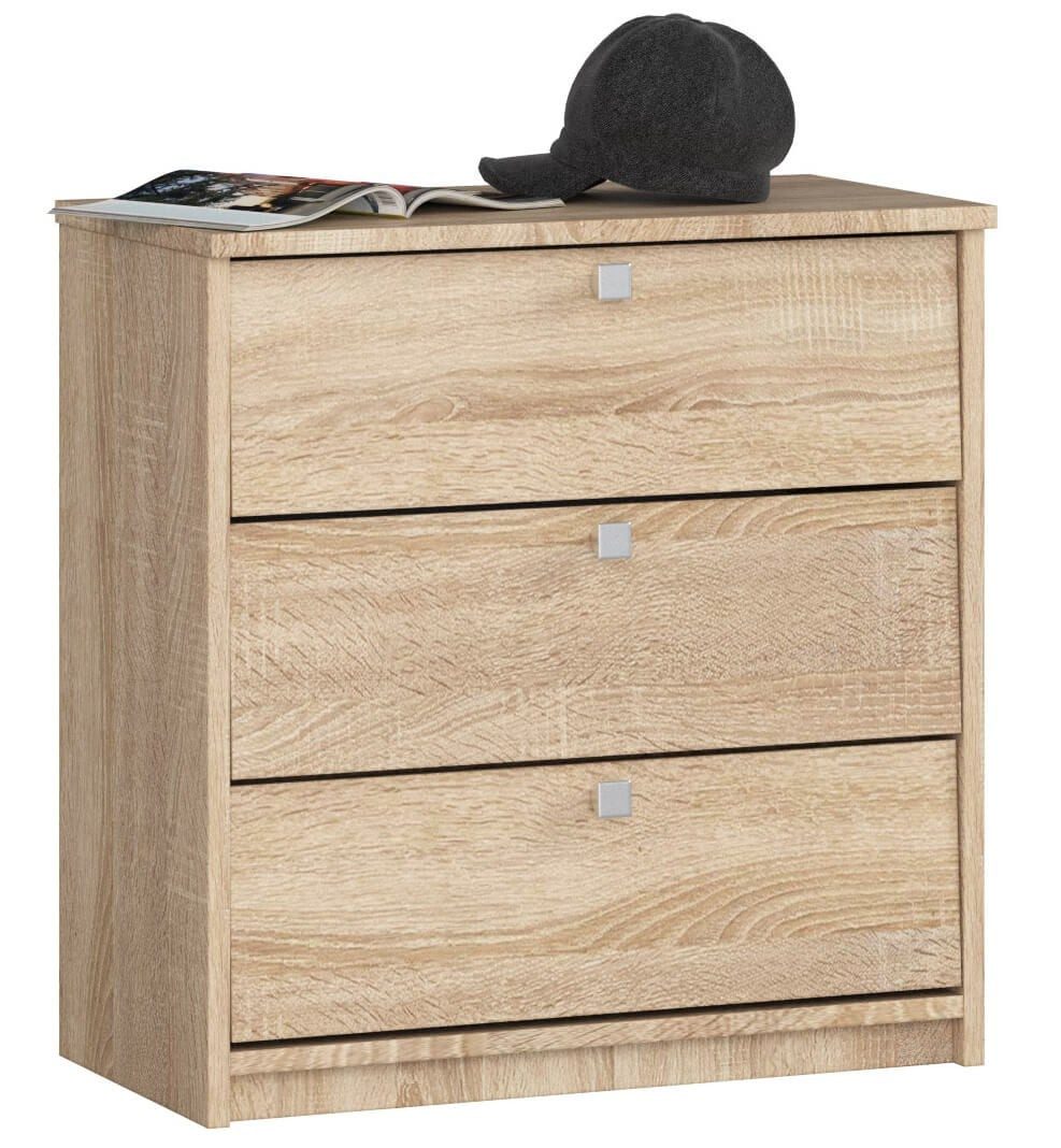 Raumhirsch Furniture Schuhschrank in Eiche Sonoma - Viel Platz für Schuhe - Schuhregal Platz für 18 Paar Schuhe, pflegeleicht, kratzfest, schick