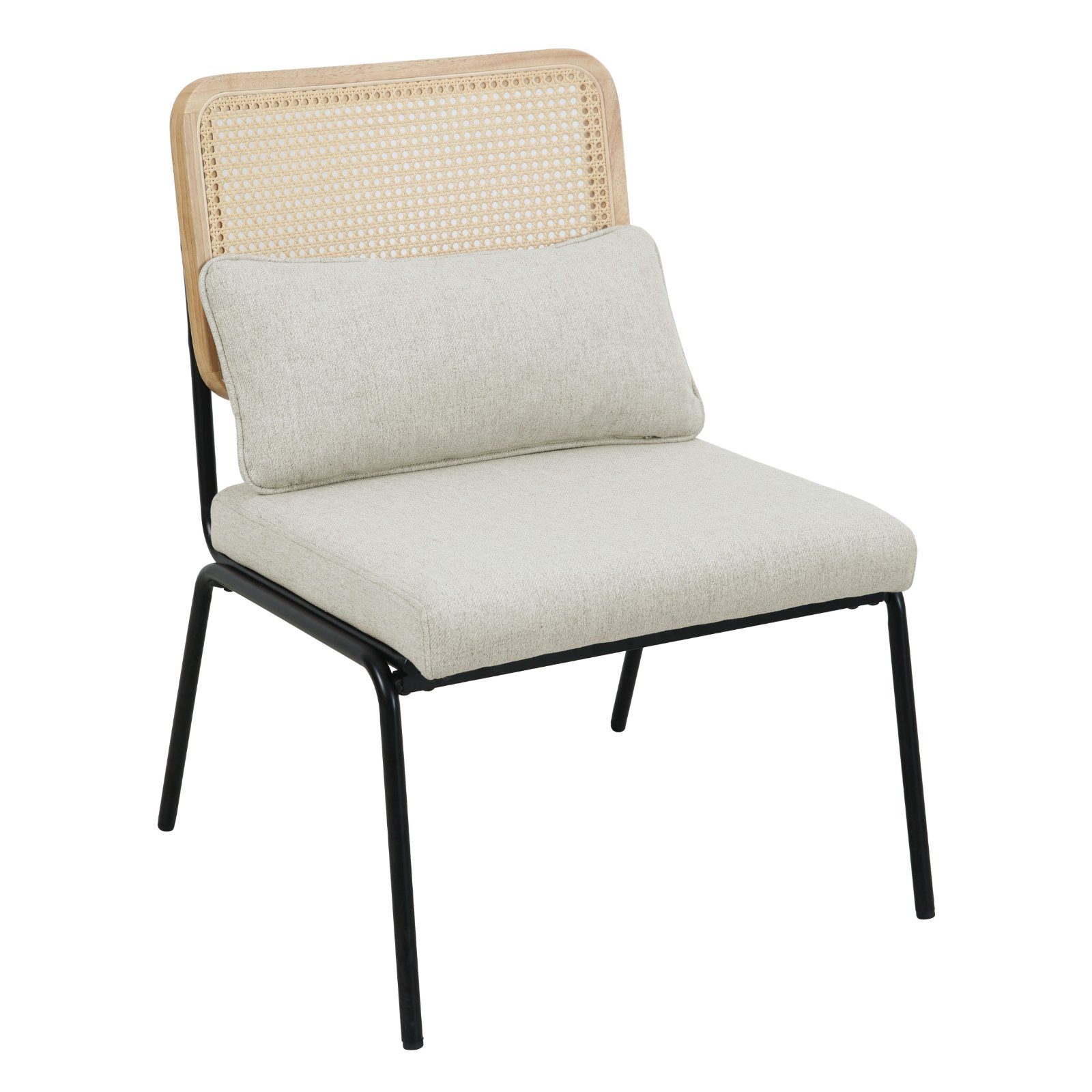 SVITA Loungesessel SVEA, Loungestuhl,Holzdesign,Ohne Armlehne,Abnehmbares Kissen,Braun