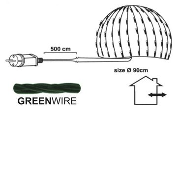 Koopman LED-Lichterkette LED-Lichternetz für Buchsbaumkugeln L 90 cm 100 LED