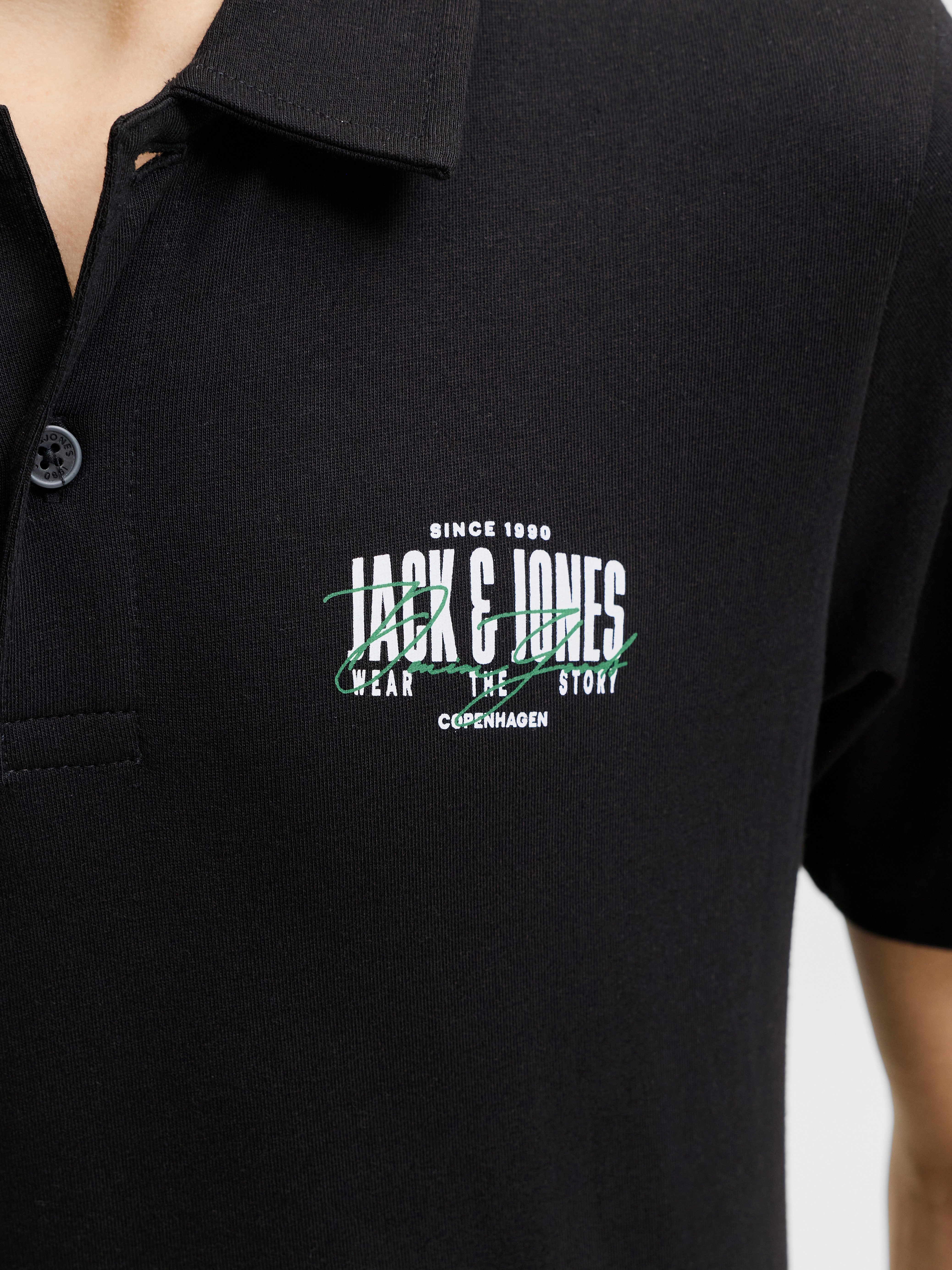 Jack & Jones Junior Poloshirt JJAERO POLO SS JNR Baumwolle, regular fit