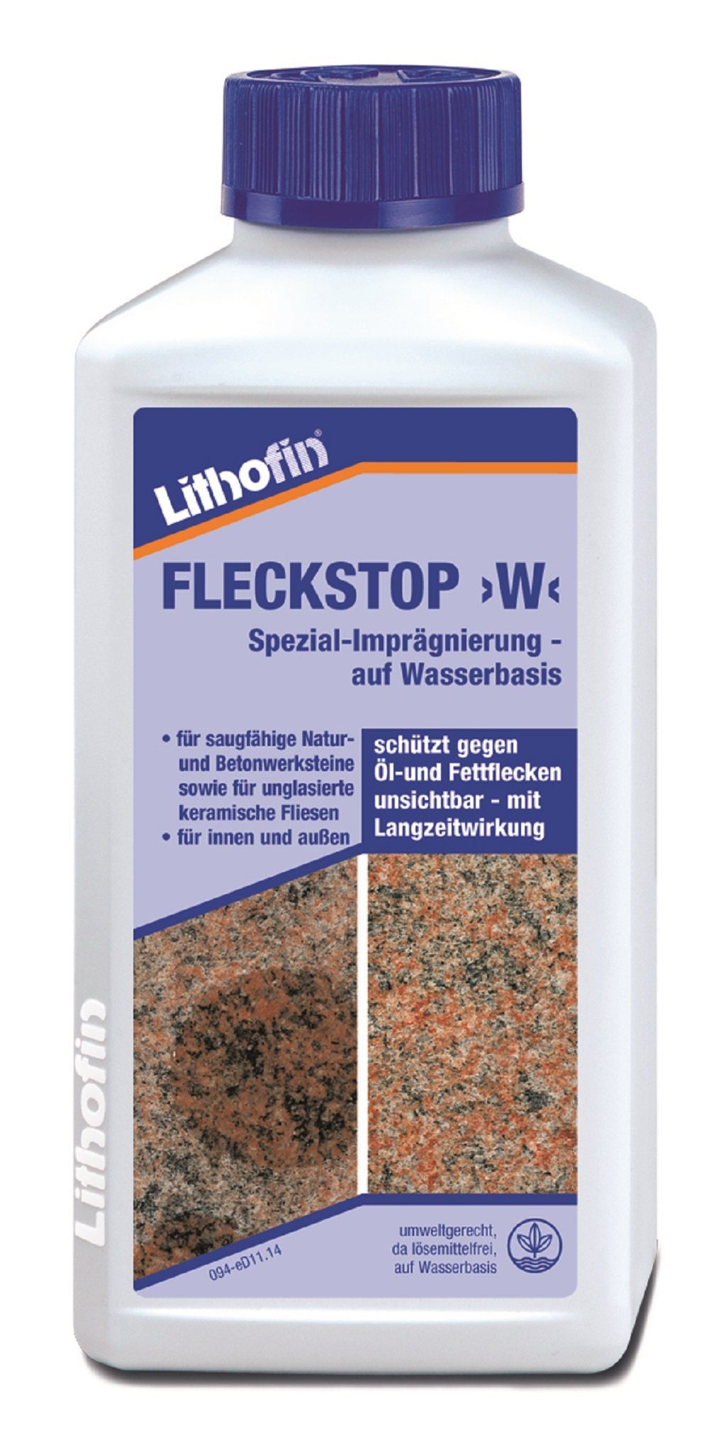 Lithofin LITHOFIN Fleckstop W auf Wasserbasis, 250ml Naturstein-Reiniger