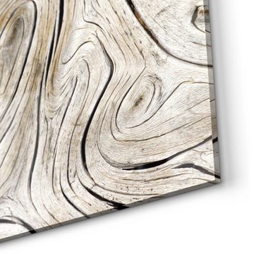 DEQORI Küchenrückwand 'Verwittertes Holz', Glas Spritzschutz Badrückwand Herdblende