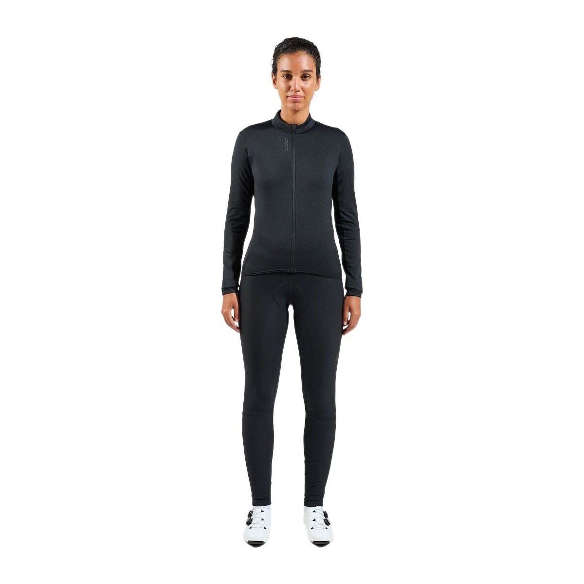 Odlo Fleecejacke The Zeroweight Ceramiwarm Mid Layer Jersey Perfektes Radtrikot für kühle Tage mit aktiver Wärmetechnologie