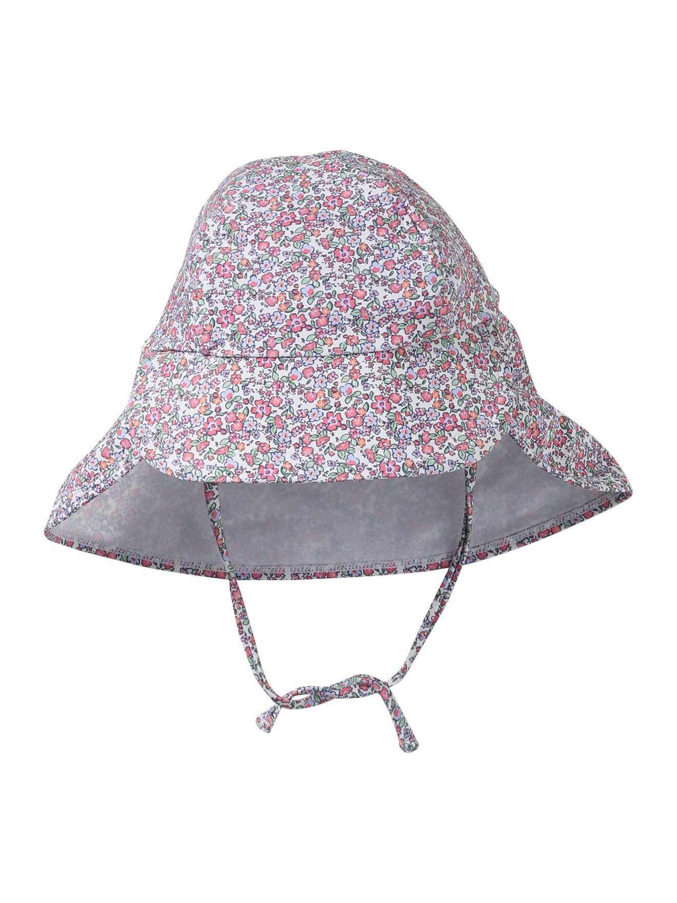 Beanie Geblümter Baby UV-Sonnenhut mit Nackenschutz