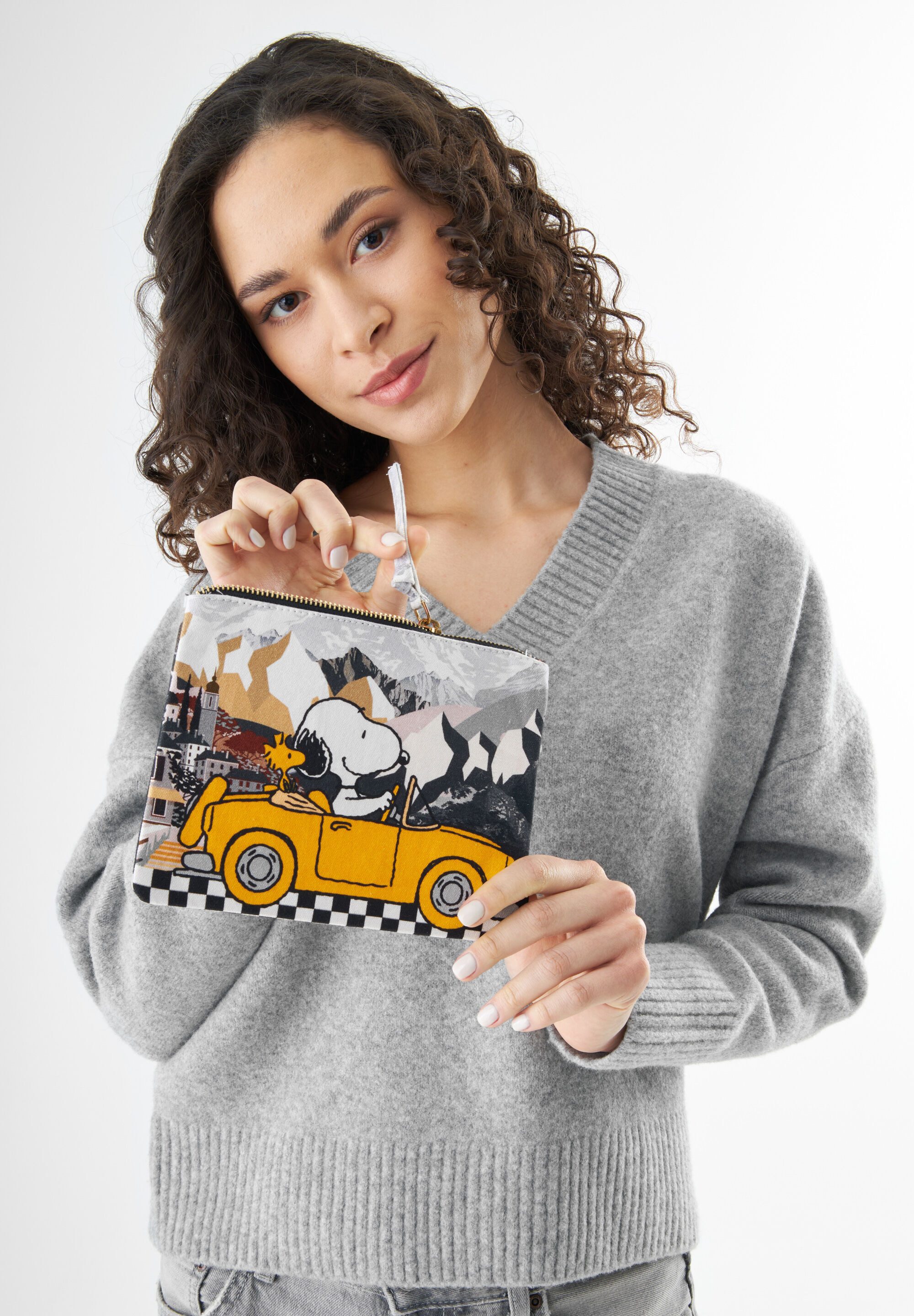 Codello Clutch, aus Baumwoll-Canvas