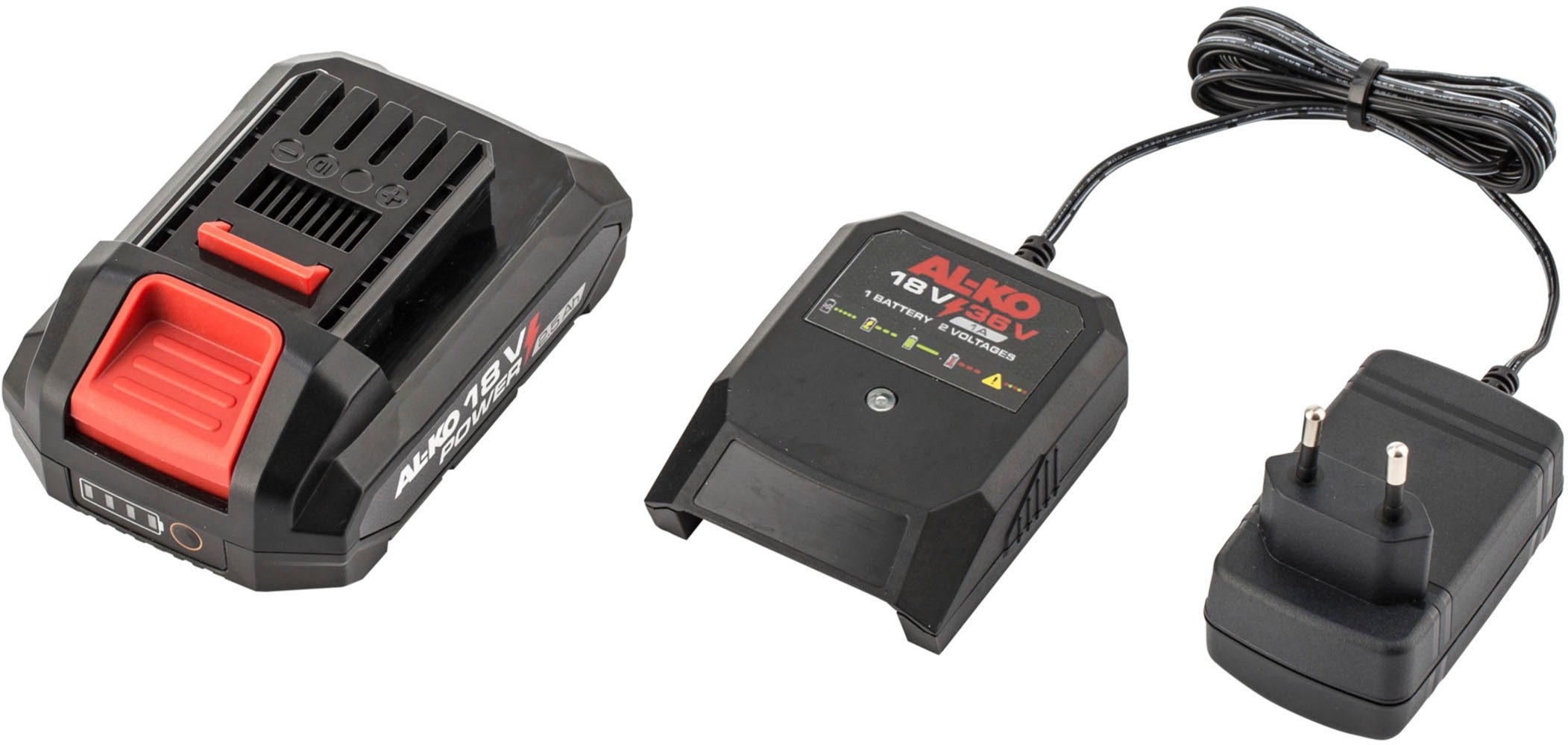 AL-KO AKKU 18 V POWER STARTERSET B50.6 Li (2,5 Ah) Akku Starter-Set