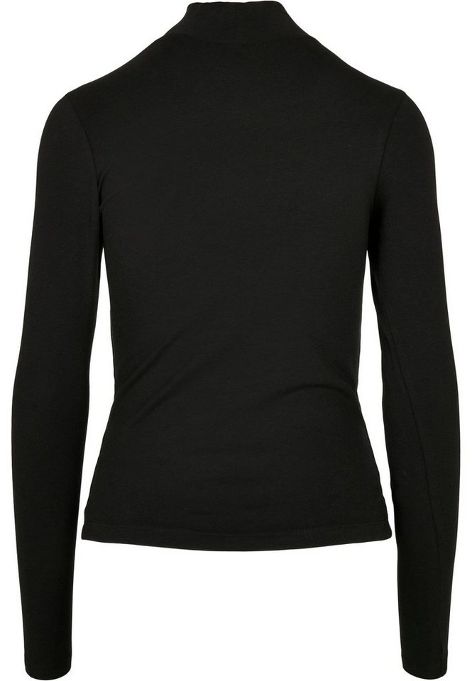 URBAN CLASSICS Langarmshirt Damen Ladies Cut-Out Turtleneck Longsleeve (1- tlg), UC Ladies