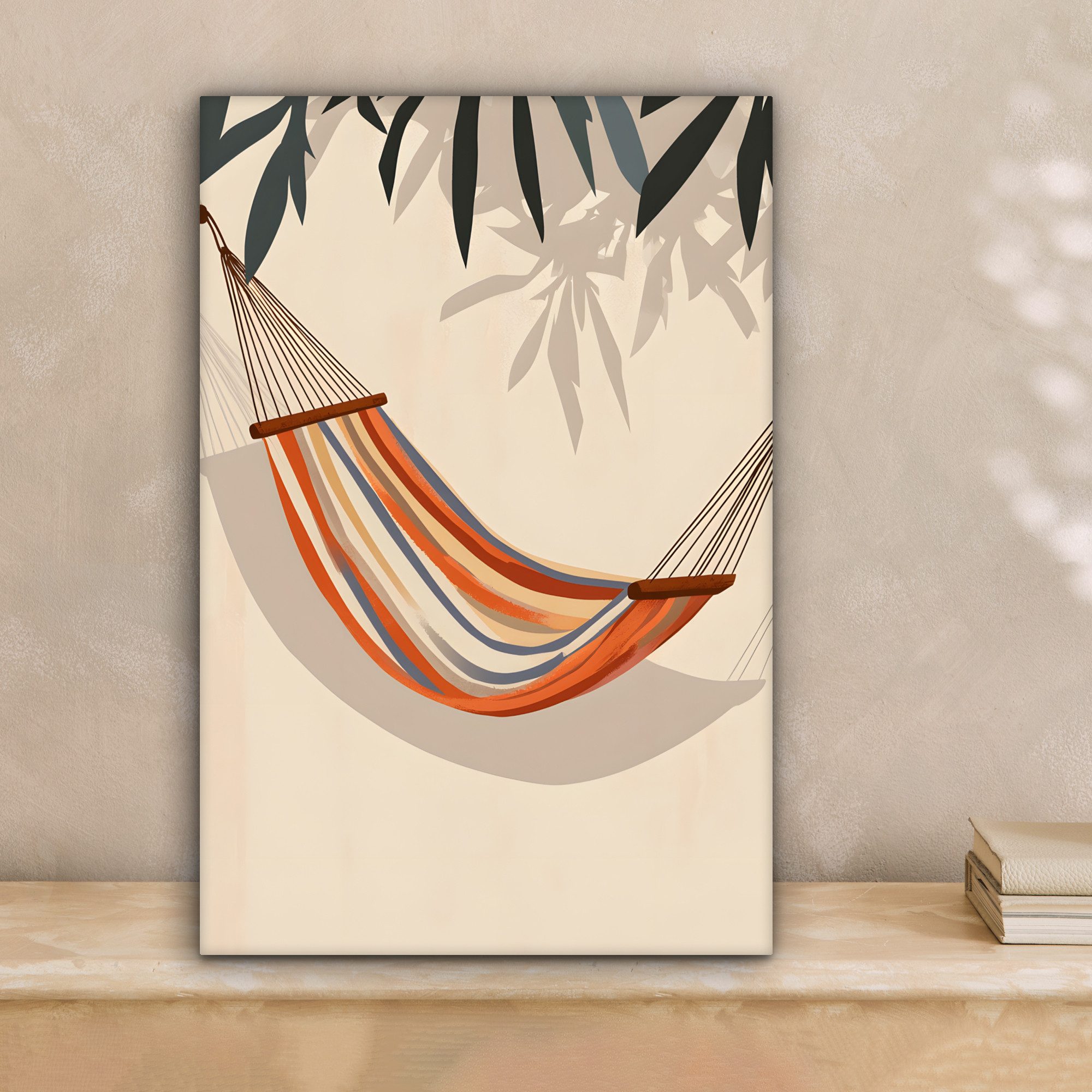 OneMillionCanvasses® Leinwandbild Hängematte - Bunt - günstig online kaufen