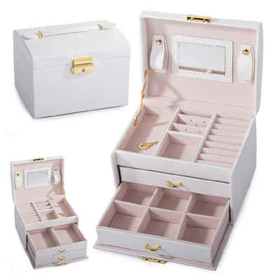 VERK GROUP Geschenkbox Jewelry Box, Schmuck Box, Schmuckkästchen, Uhrenbox Weiß