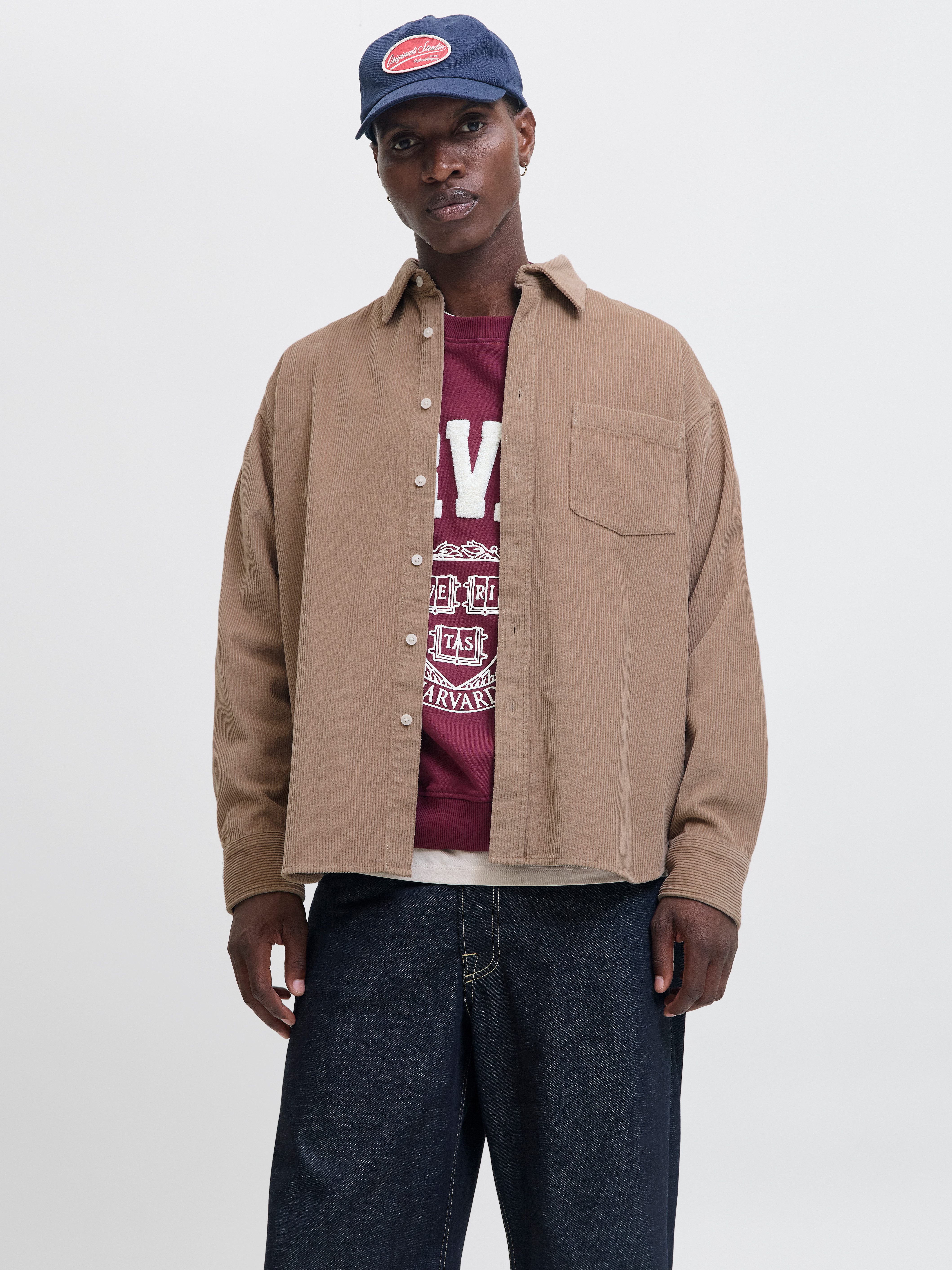Jack & Jones Langarmhemd JORINWOOD OVERSIZED CORD SHIRT LS günstig online kaufen