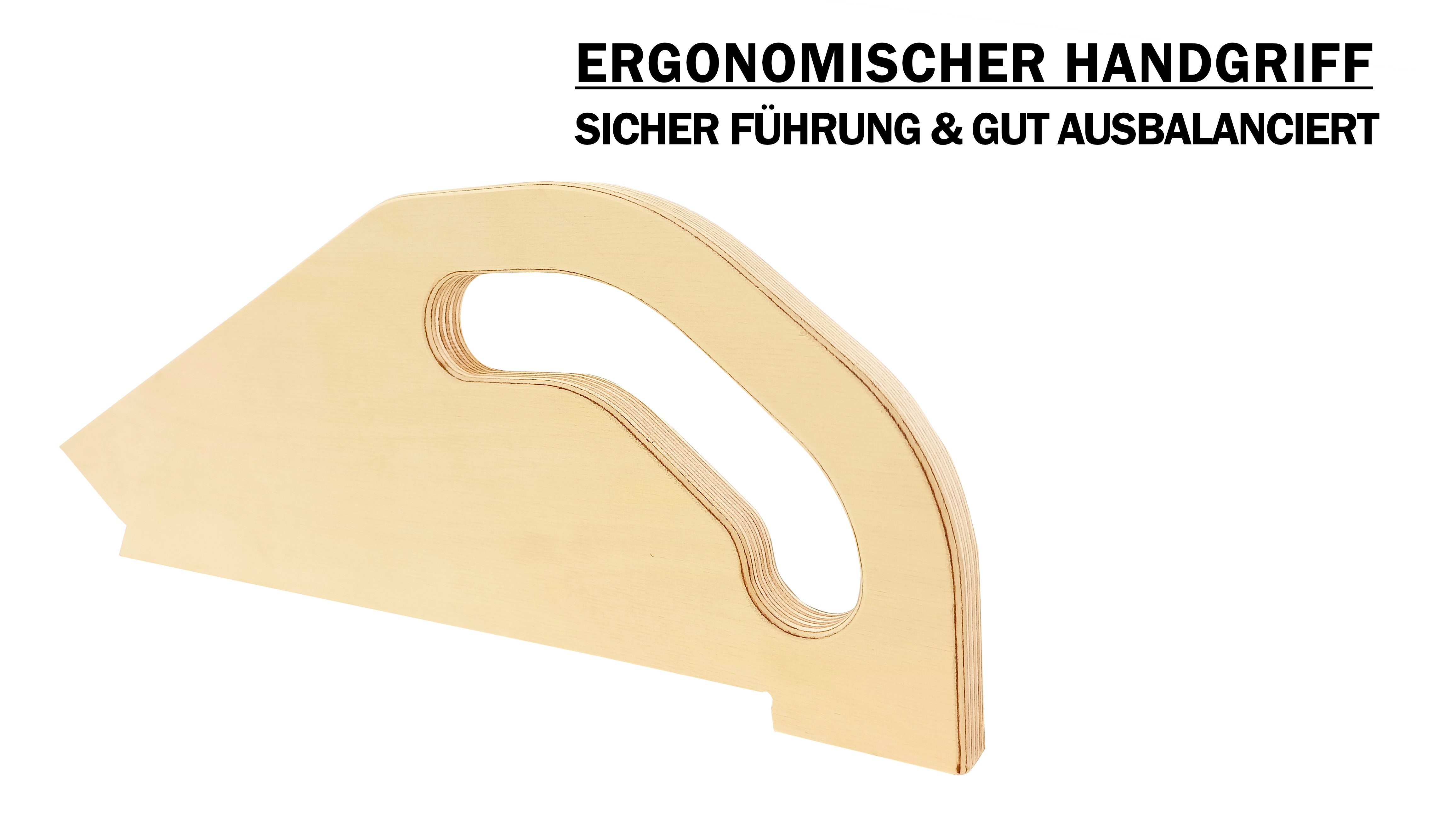 Kernholz Werkzeughalter 2 in 1 Schiebestock für Tischkreissägen, Werkstückschieber, 1-tlg.