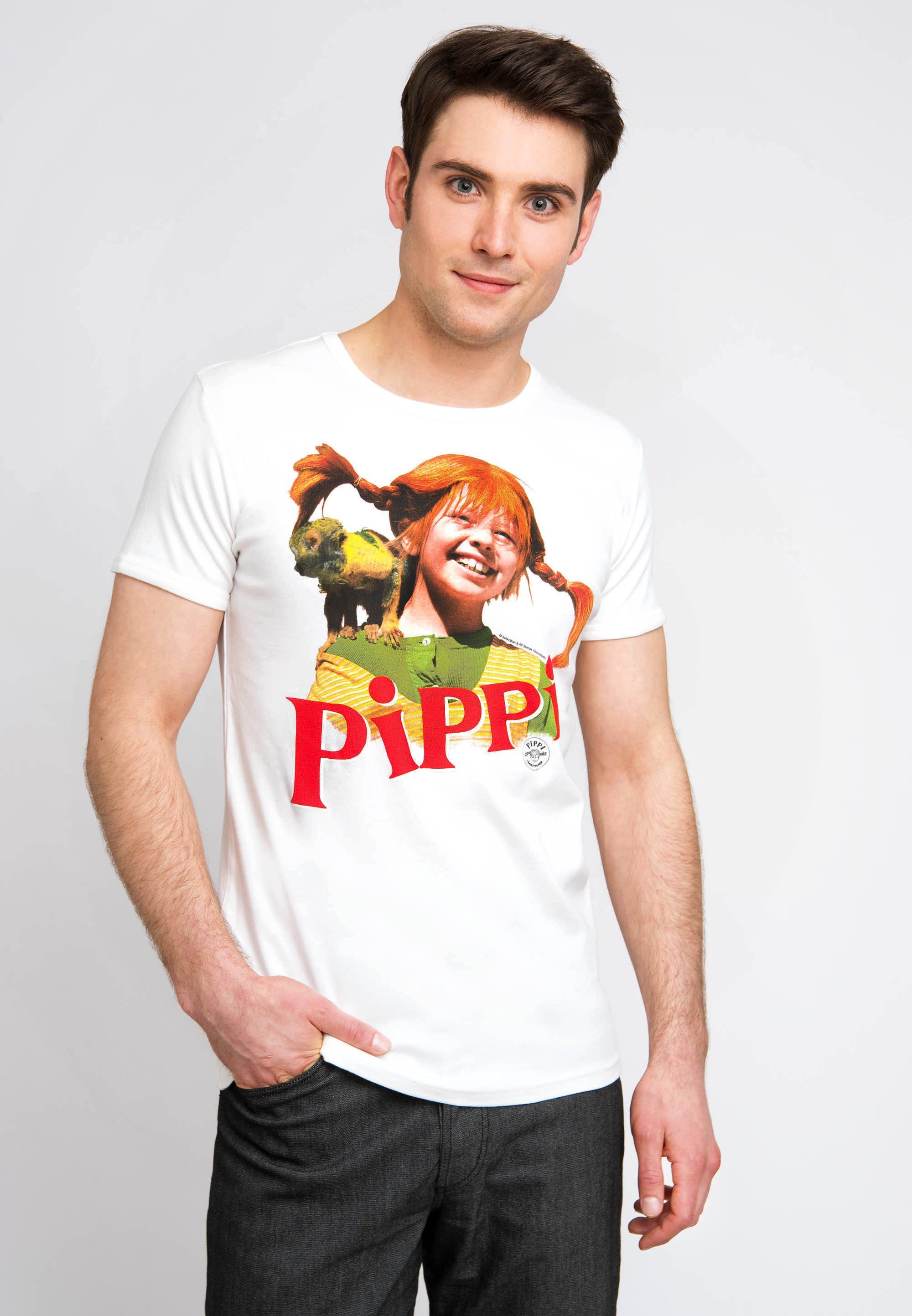 LOGOSHIRT T-Shirt Pippi Langstrumpf mit frechem Frontprint