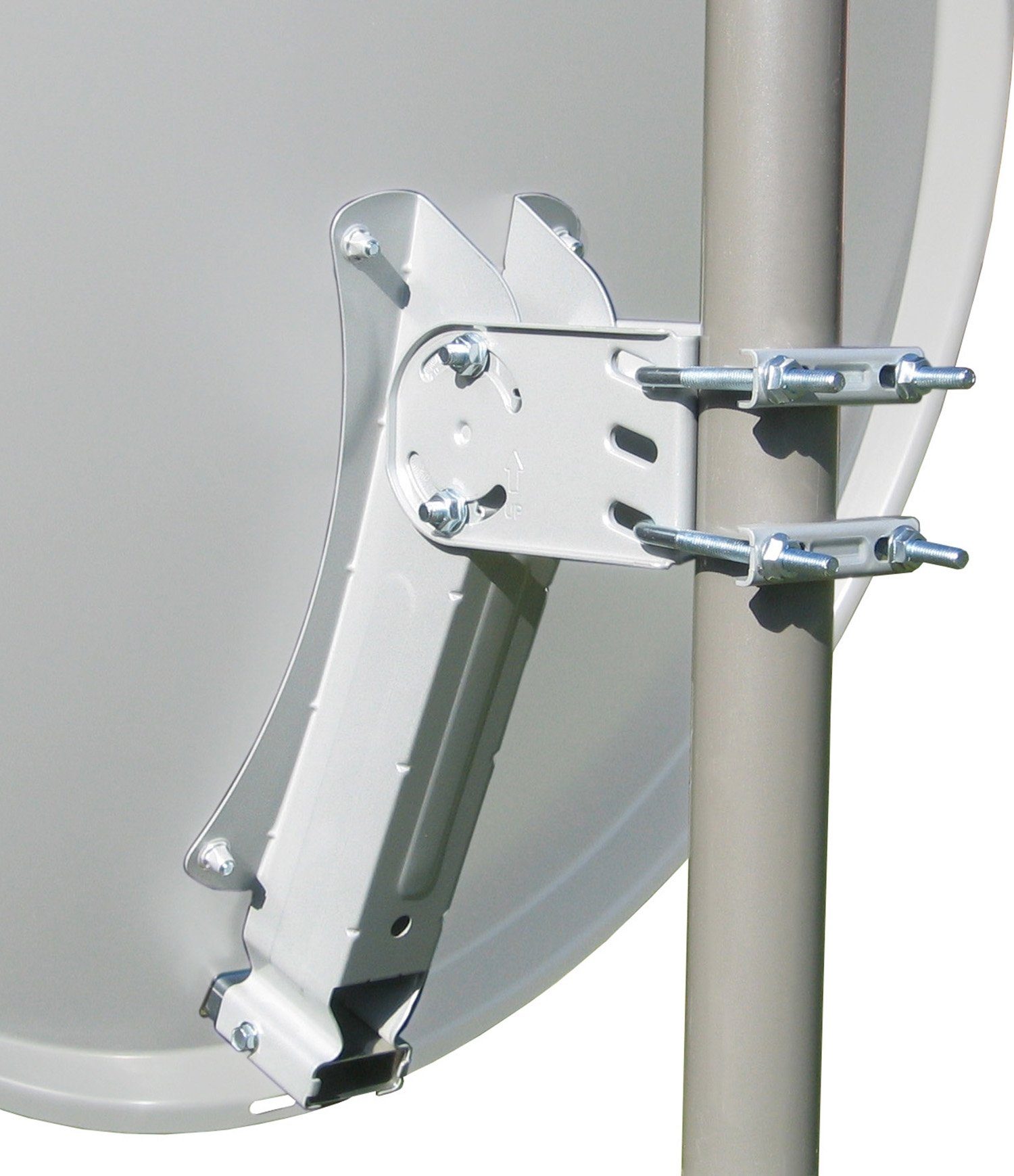 Sky Vision Ideal Sat-Spiegel (65 cm, Aluminium, 40mm Feedaufnahme, anthrazit, hellgrau)