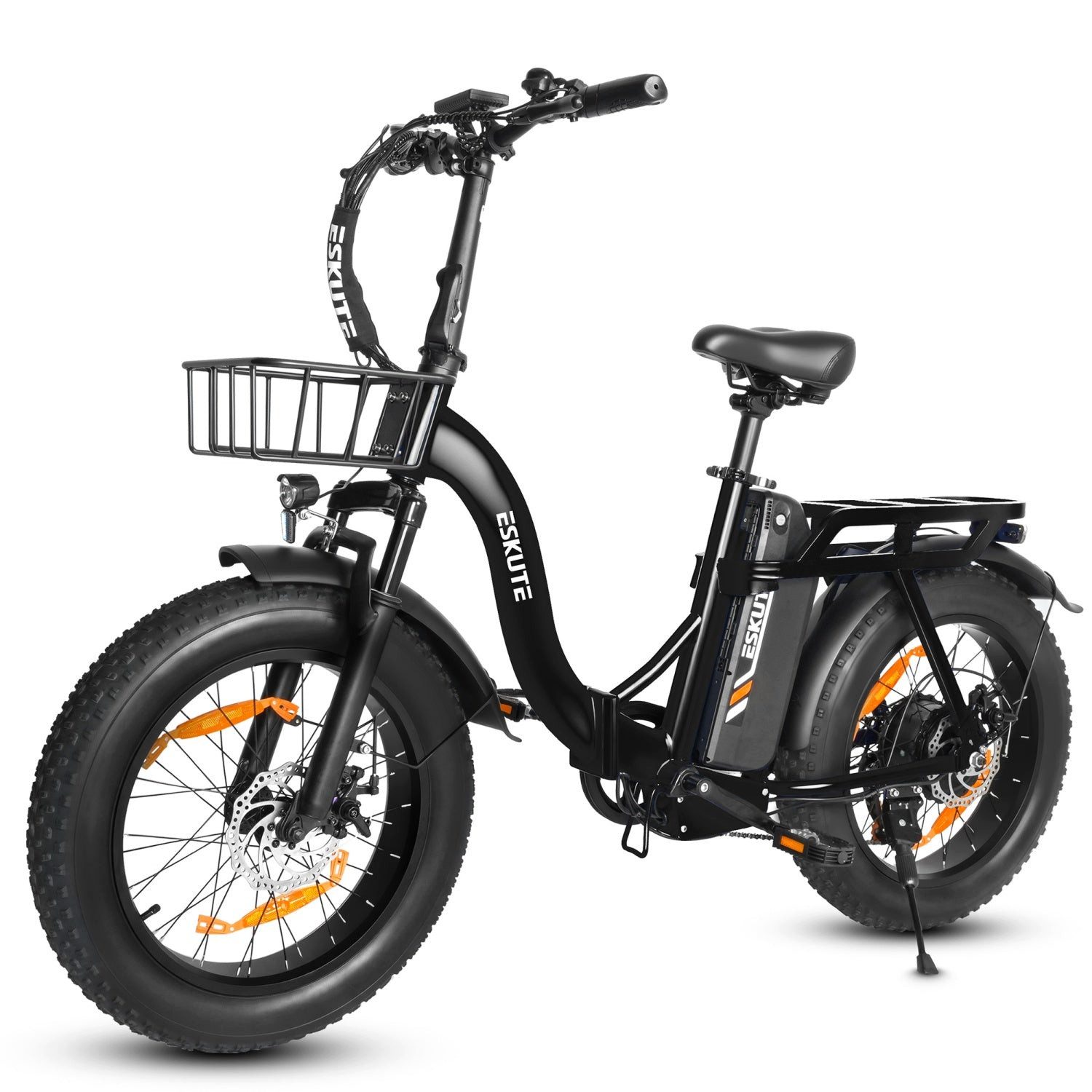 Eskute E-Bike D202 250W 48V 20.8Ah Fatbike, 20 Zoll mit Scheibenbremsen, 7 Gang, 998,40 Wh