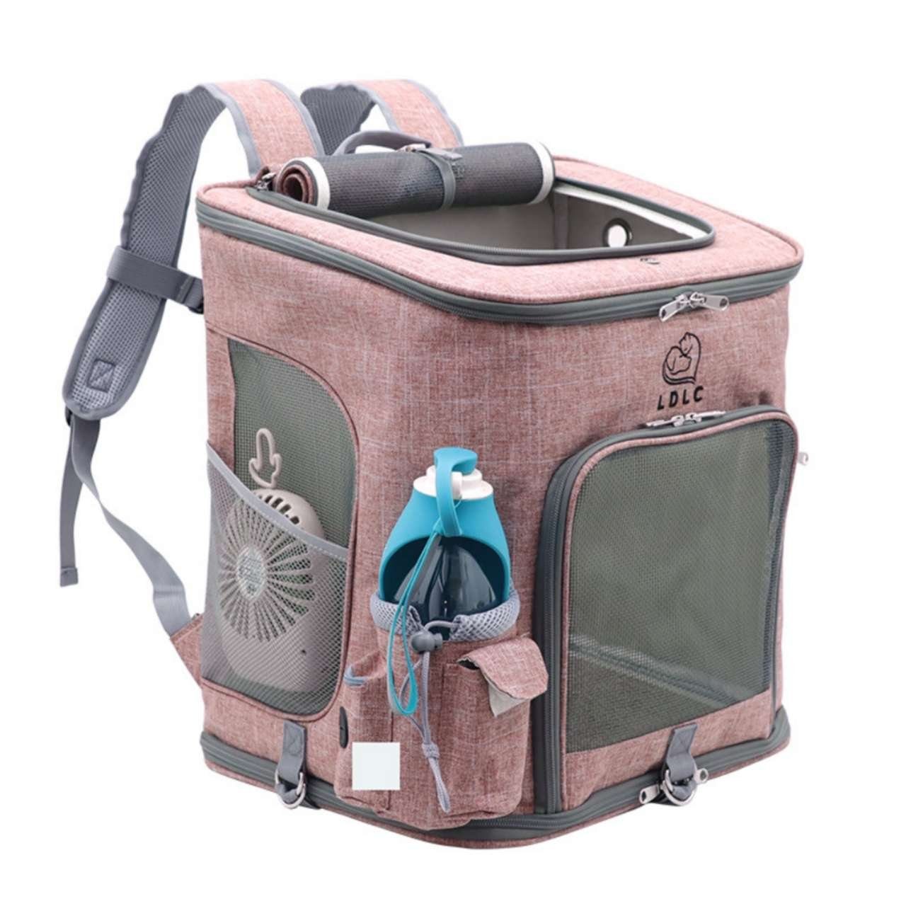 DOPWii Tiertransporttasche Tiertransporttasche,faltbar Katze-Hundetransportbox mit Matte bis 10kg bis 10,00 kg
