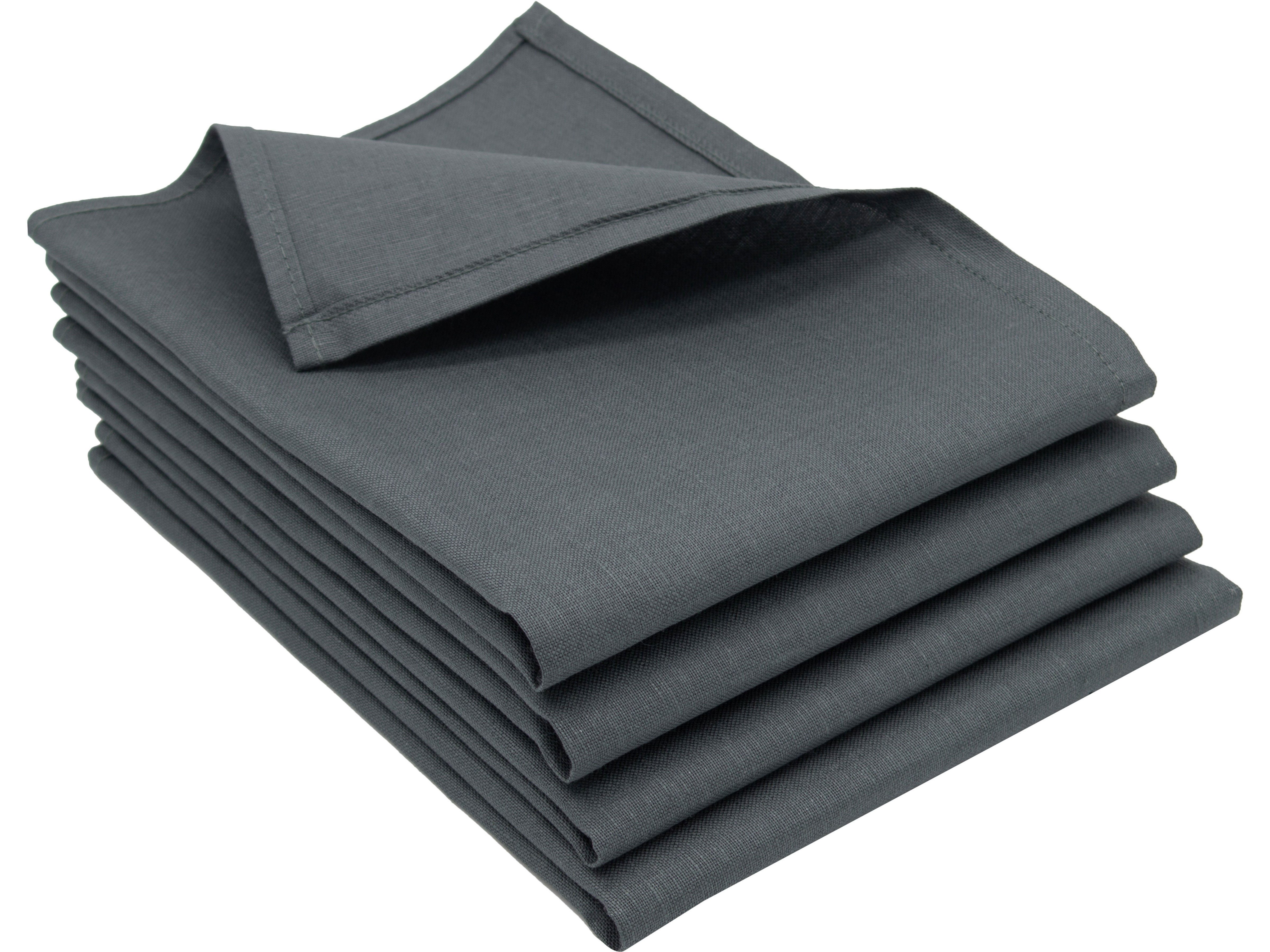 ZOLLNER Geschirrtuch, (Set, 4-tlg), 50 x 70 cm, 50% Baumwolle, 50% Leinen, vom Hotelwäschespezialisten