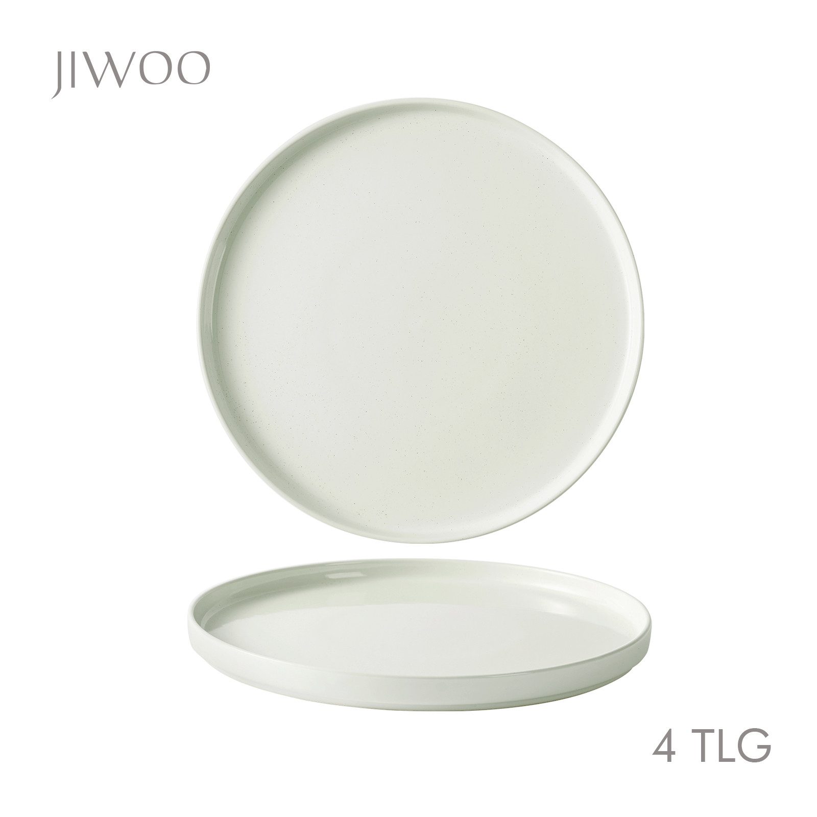JIWOO Тарелка обеденная 4er,Ø27cm,Frühstücksteller,Speiseteller,Pastateller, (4 St), Keramik