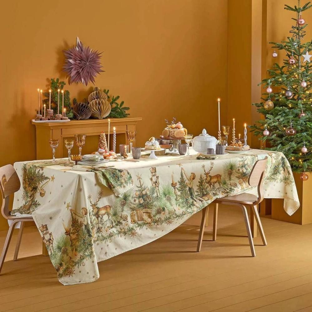 Garnier Thiebaut Tischdecke Noel vintage Dore 155 x 260 cm